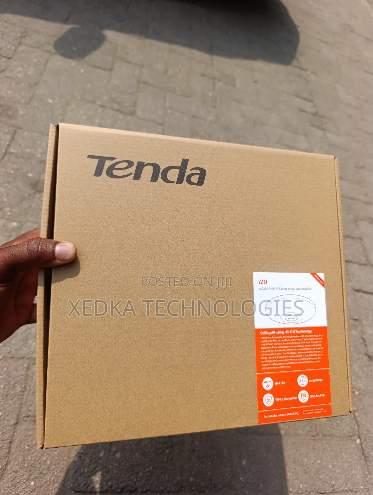 Tenda Ax3000 Wifi 6 Long Range Gigabit Poe Ceiling Ap