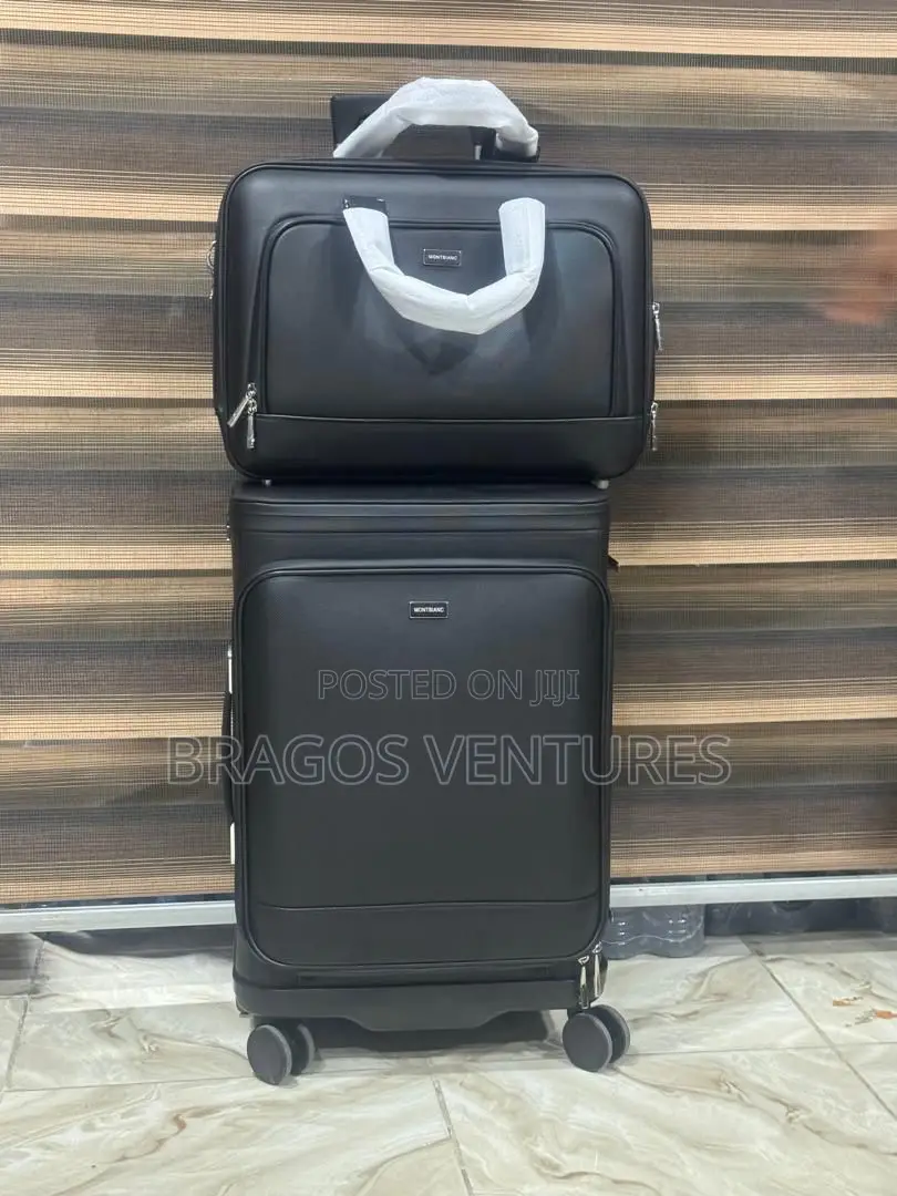 Luxury 2pcs Leather Travel Bag and Box