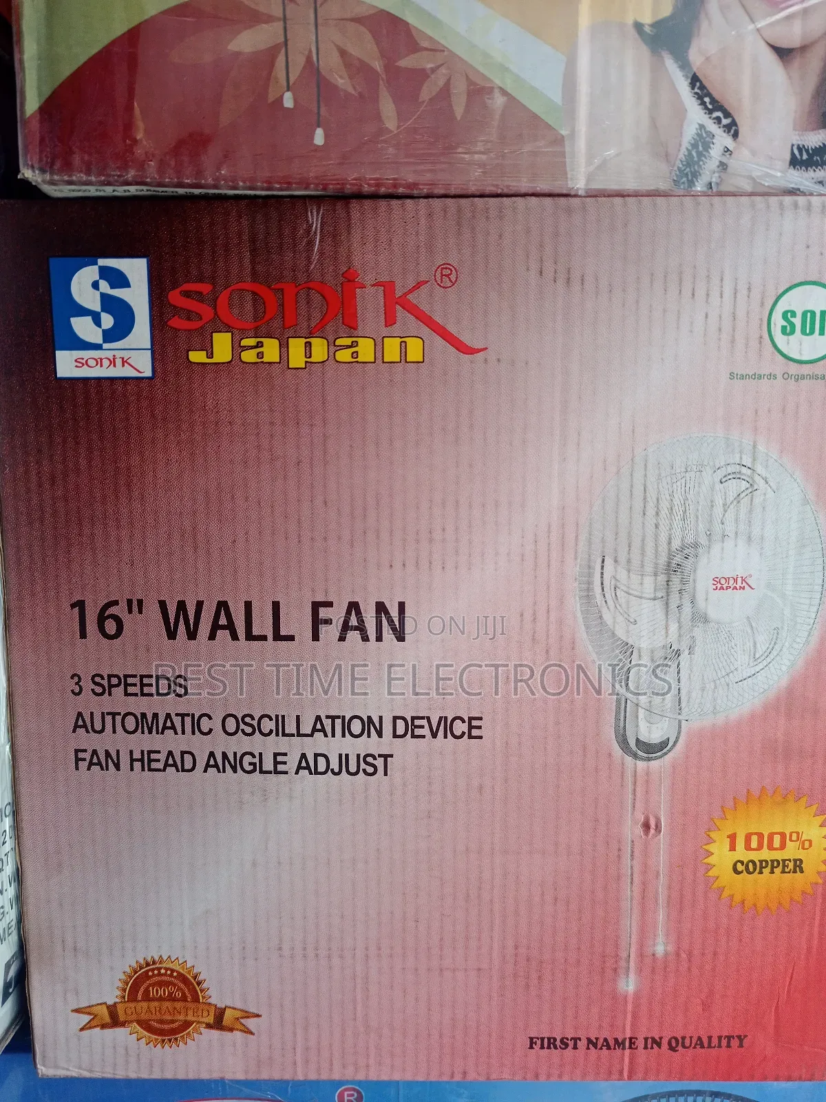 16" Sonik Japan Electrical Wall Fan