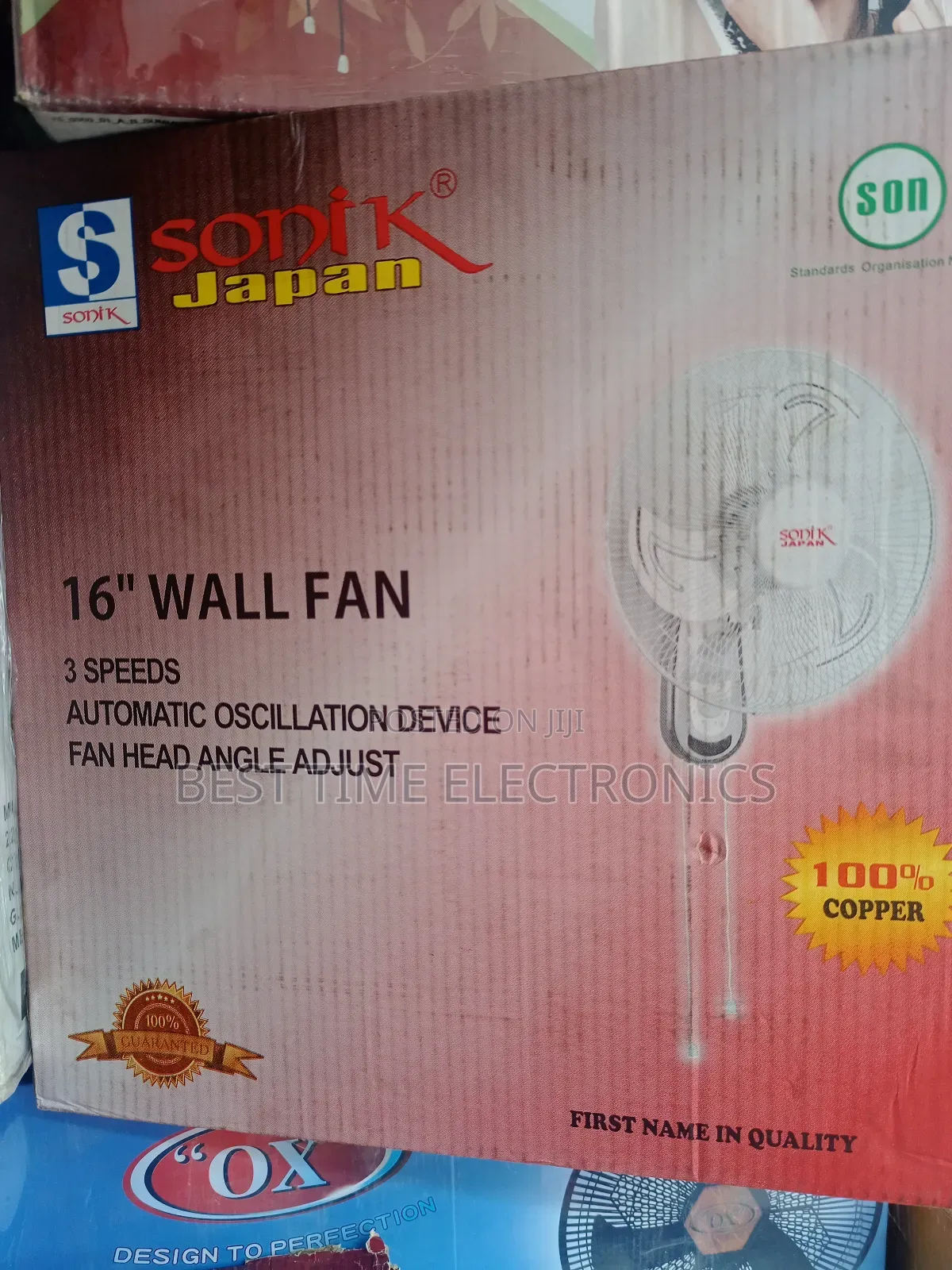 16" Sonik Japan Electrical Wall Fan