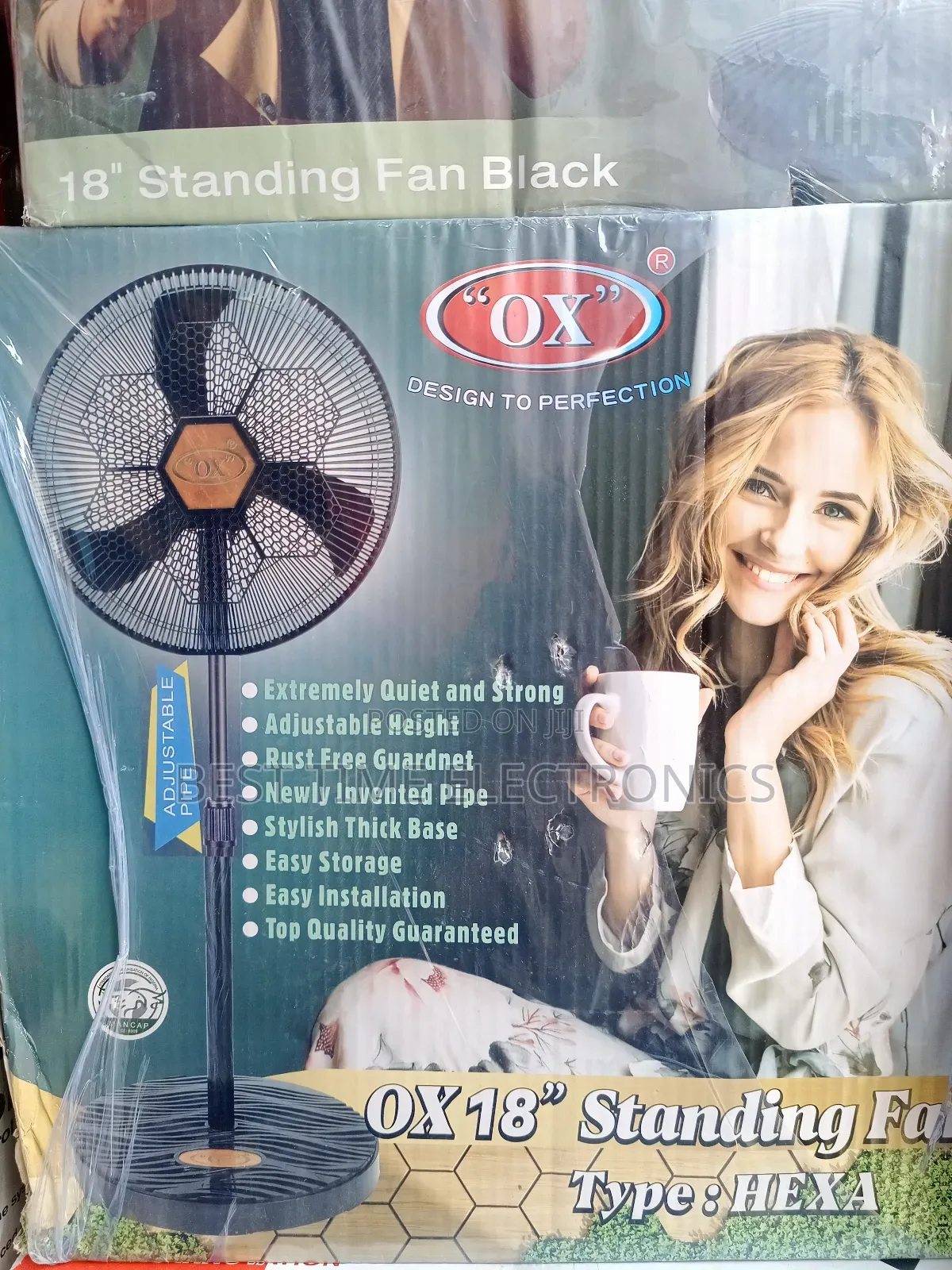 18" Ox Hexa Electric Standing Fan