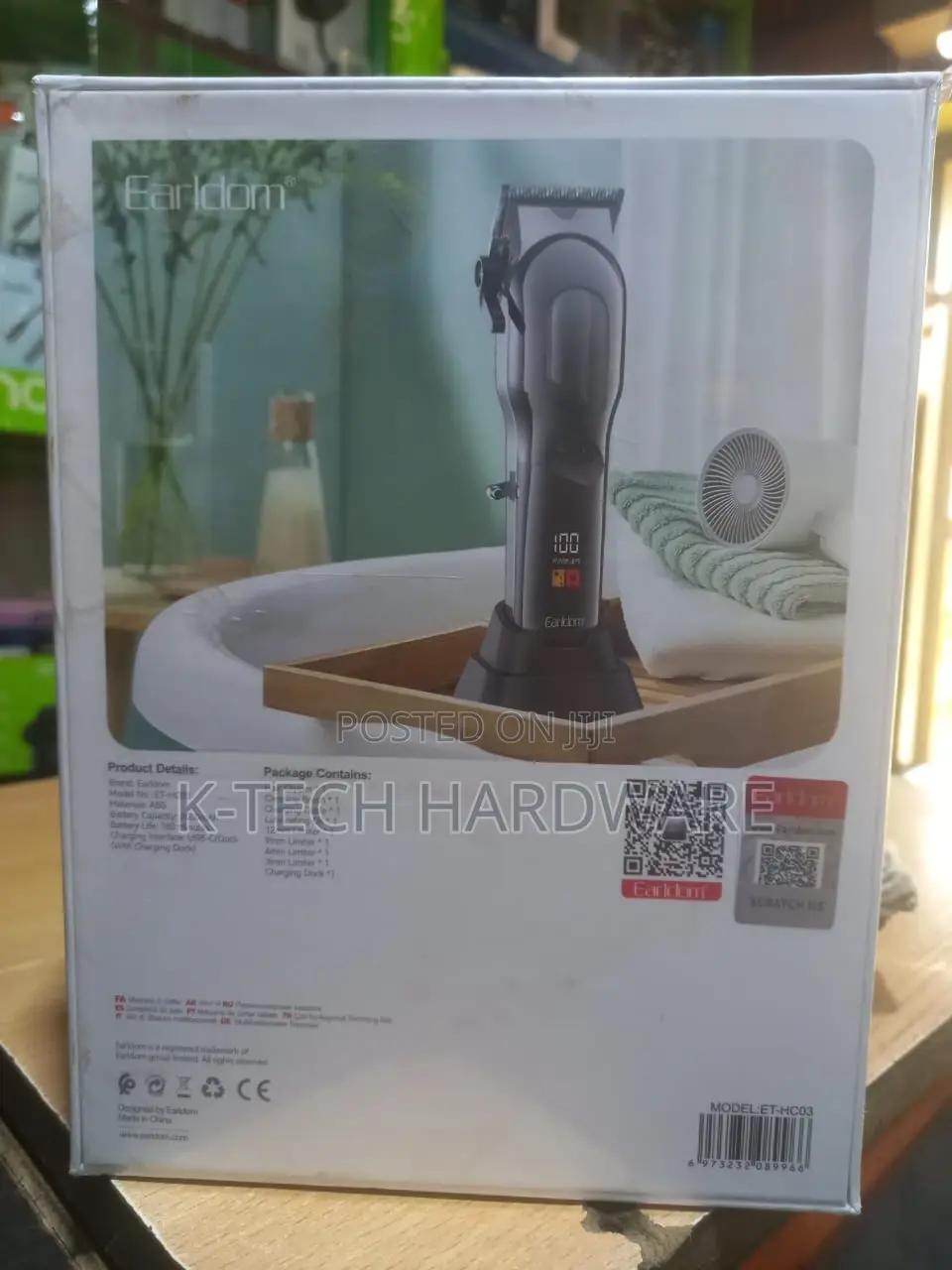 Earldom Hc03 Professional Rechargeable Hair Clipper