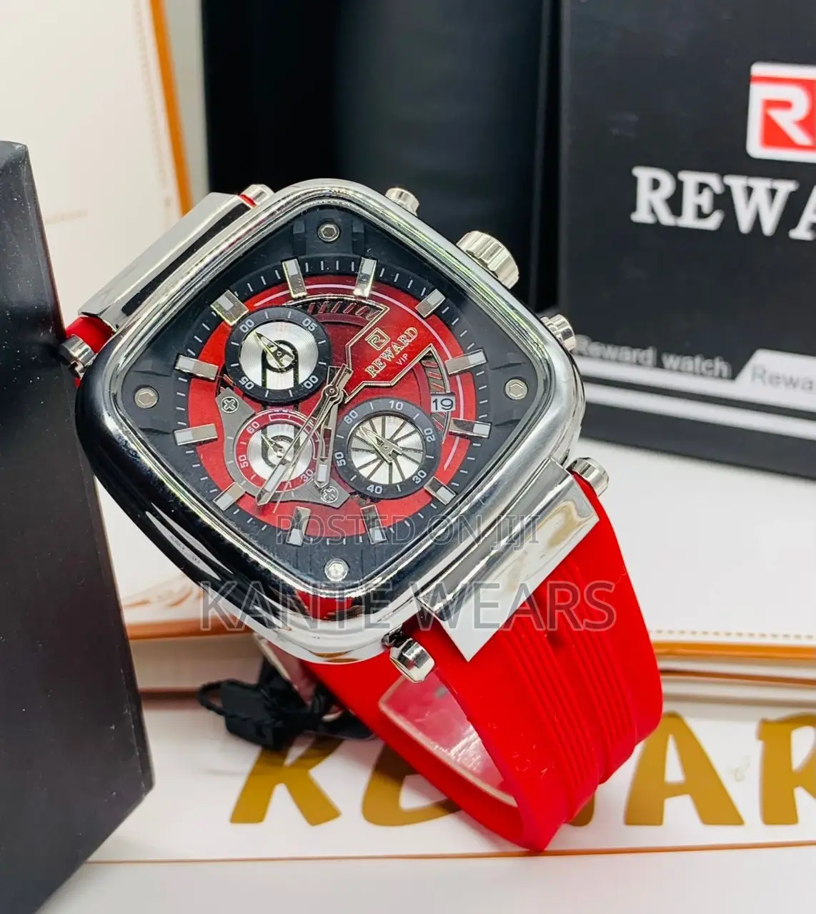 Reward Rubber Chronograph Waterproof Wristwatch