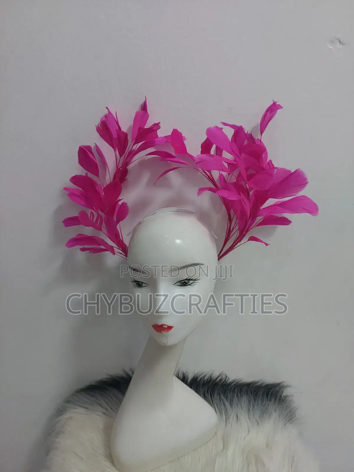 Pink Clip Headpiece