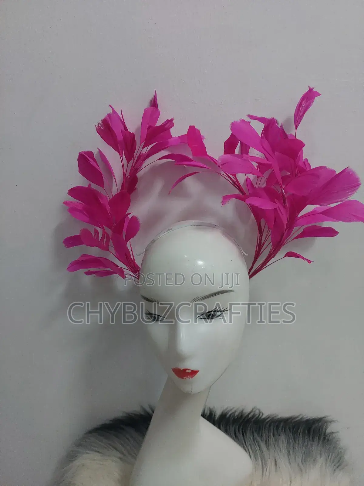Pink Clip Headpiece