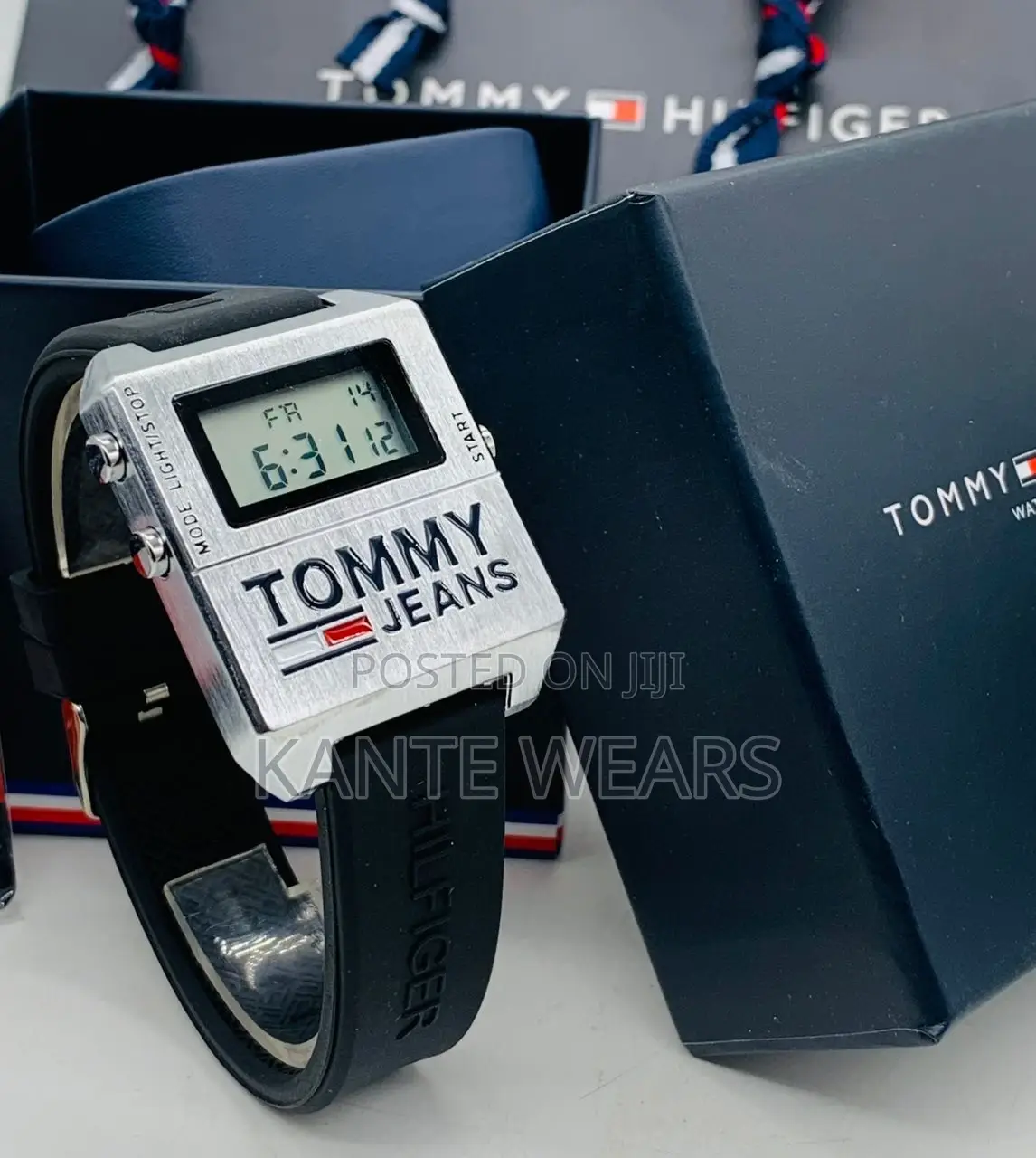 Tommy Hilfiger Digital Rubber Wrist-Watch