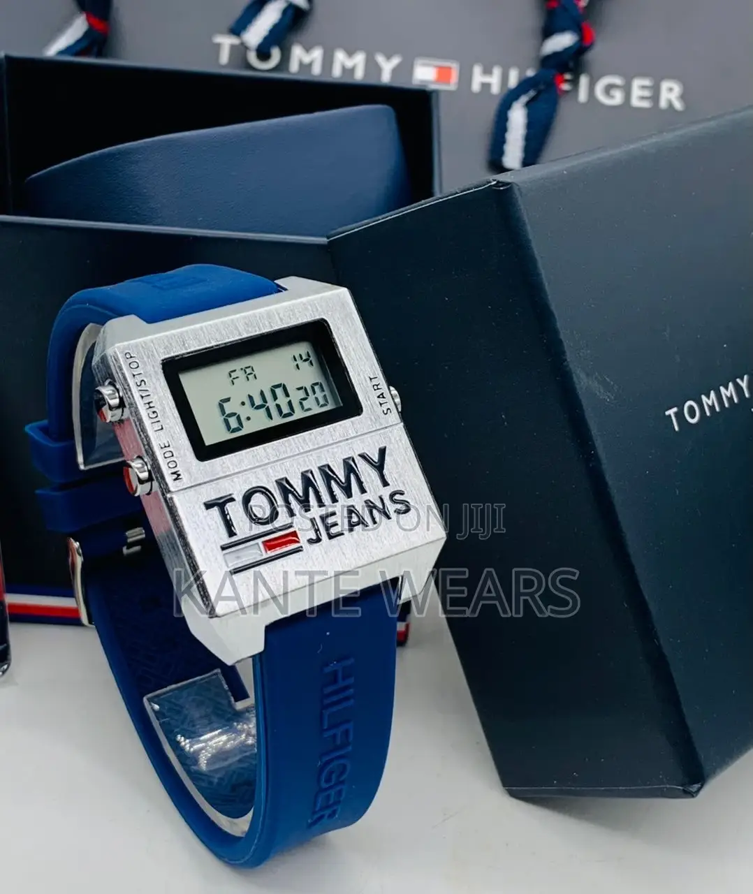 Tommy Hilfiger Digital Rubber Wrist-Watch