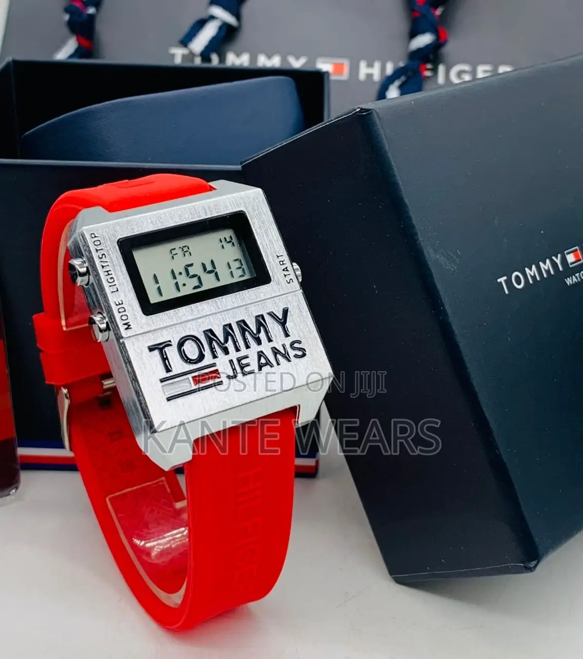 Tommy Hilfiger Digital Rubber Wrist-Watch
