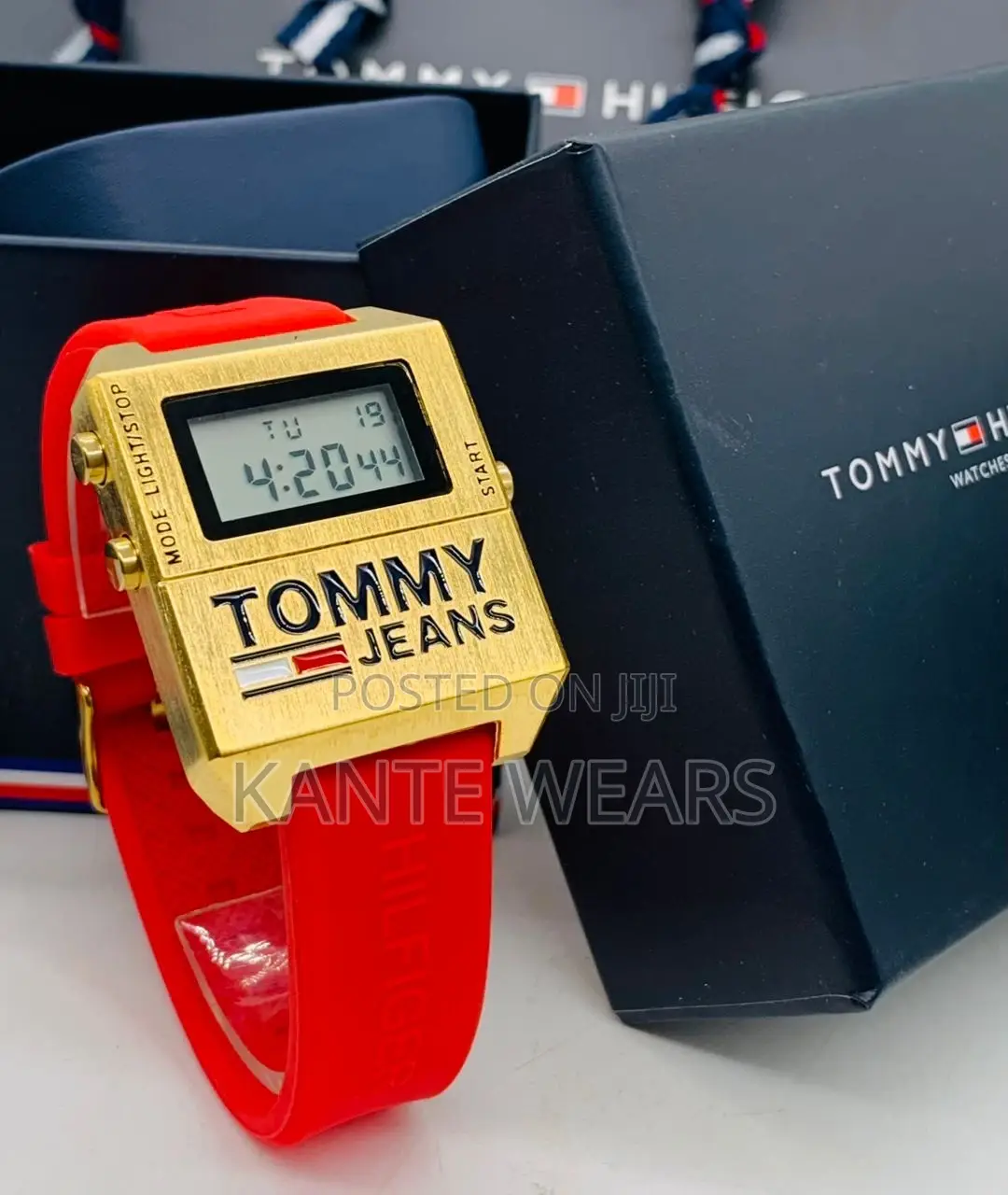 Tommy Hilfiger Digital Rubber Wrist-Watch