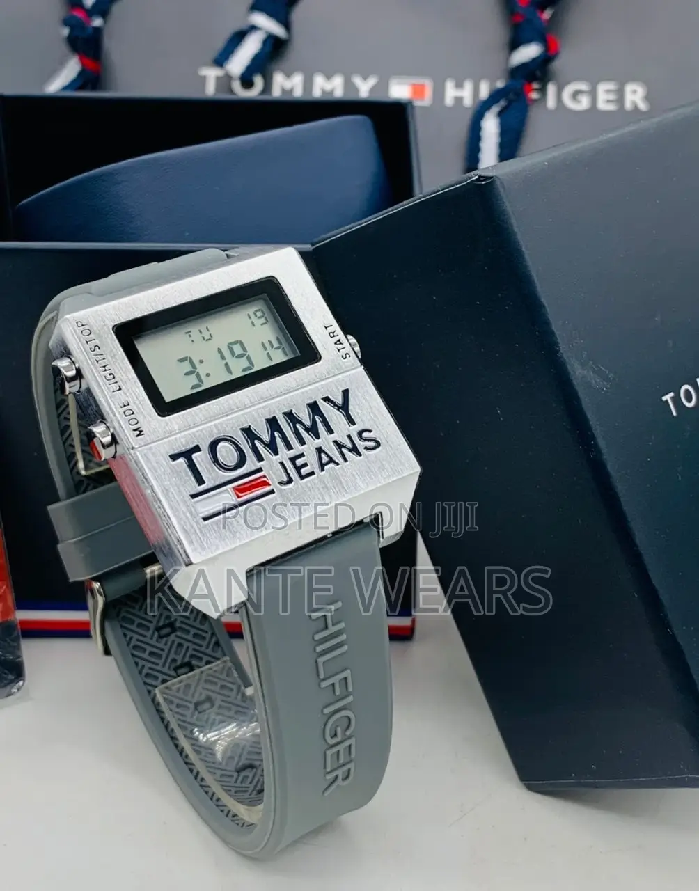 Tommy Hilfiger Digital Rubber Wrist-Watch