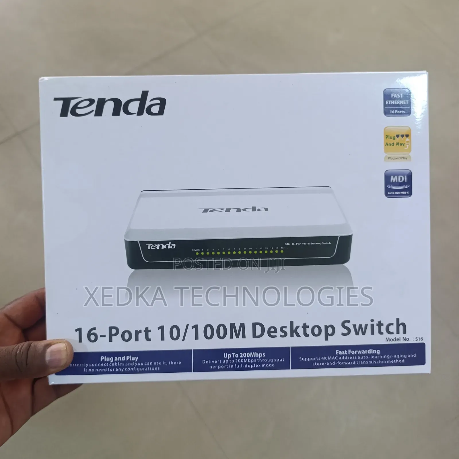 Tenda 16-Port 10/100 Fast Ethernet Switch
