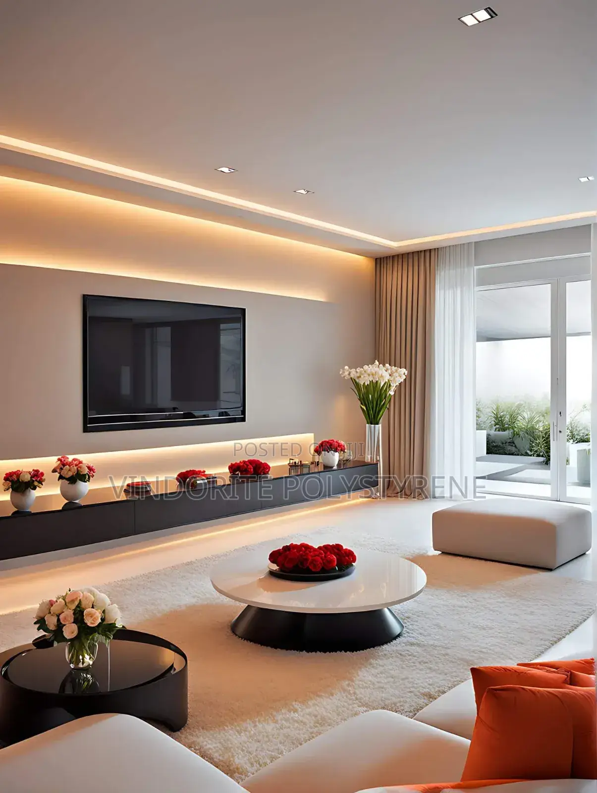 Vindorite Polystyrene Tv Console