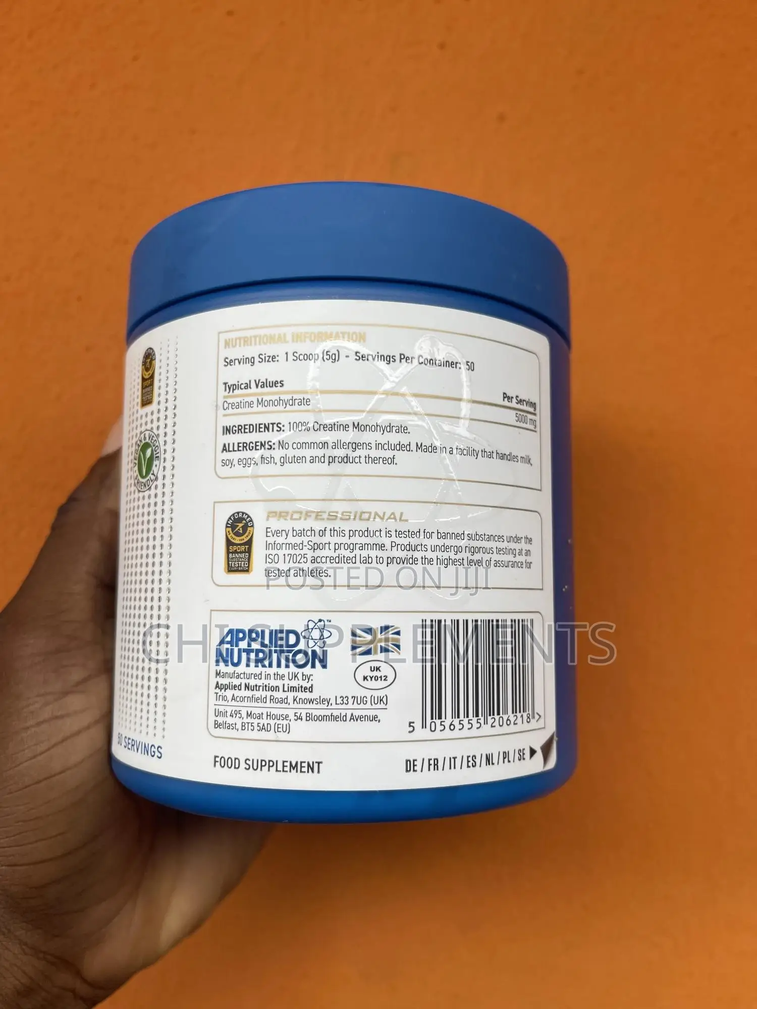 Applied Nutrition Creatine Monohydrate(50 Servings)