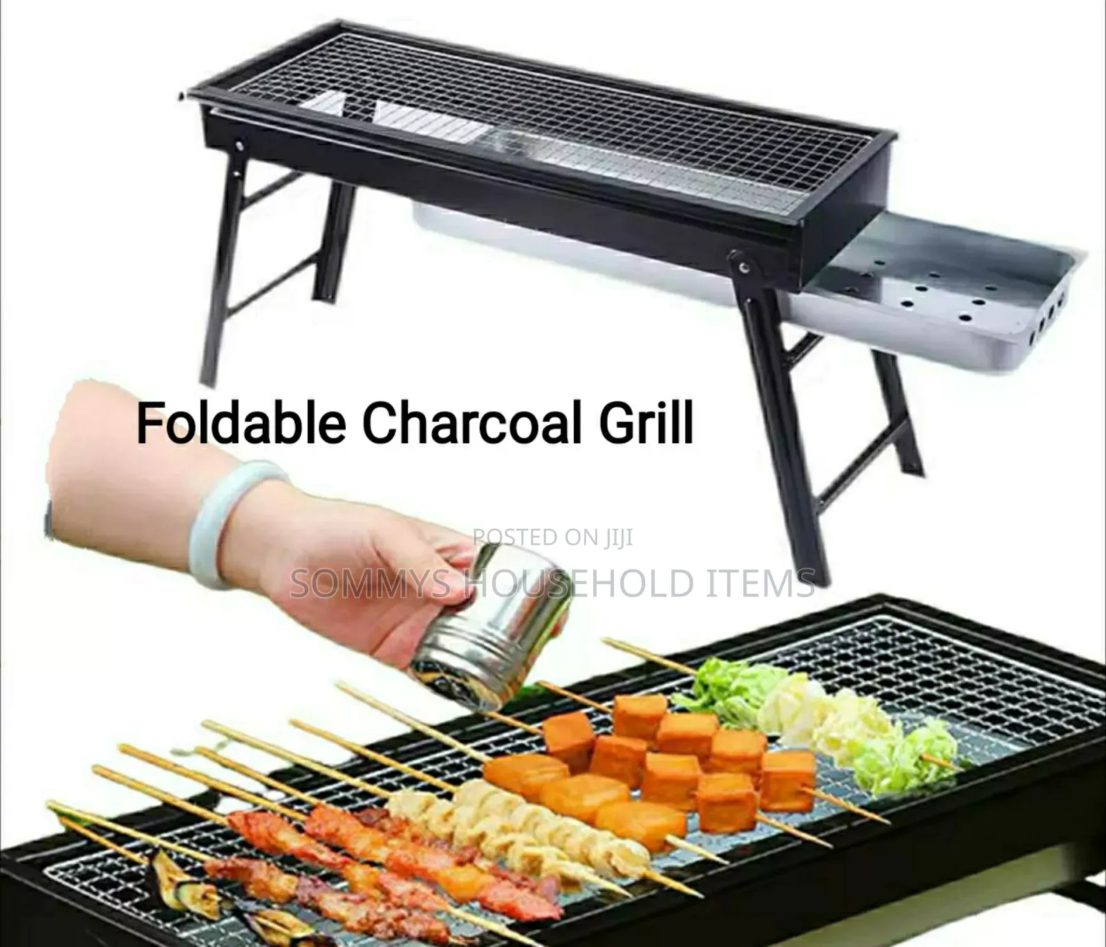 Foldable Charcoal Barbecue Grill Stand