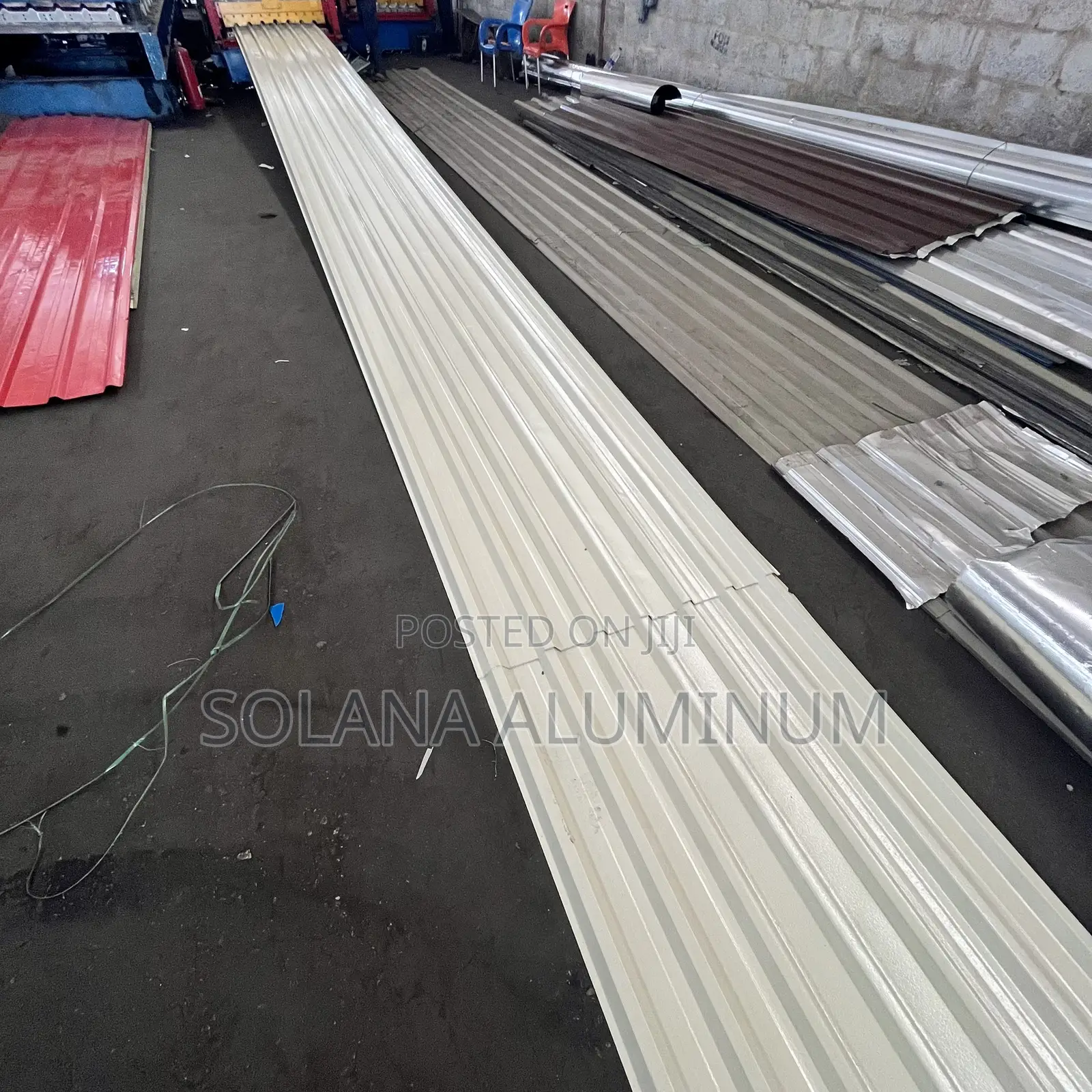 0.38mm Off-White/Ivory Beige Aluminium Longspan Roof Sheet