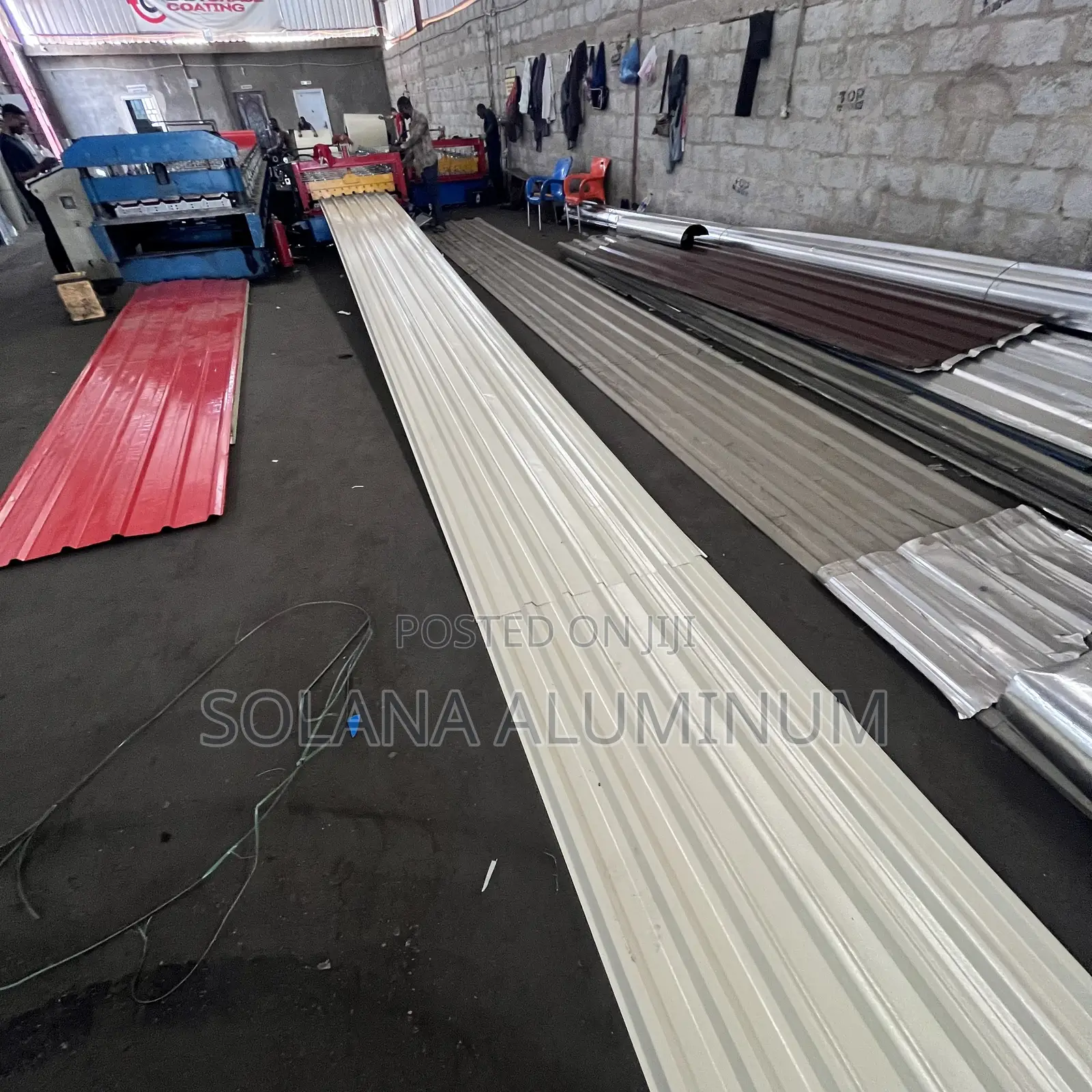0.38mm Off-White/Ivory Beige Aluminium Longspan Roof Sheet