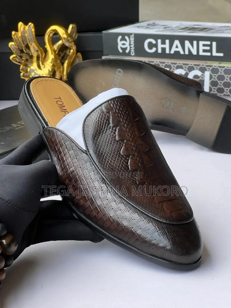 Original Leather Tom Ford Men's Half Shoes