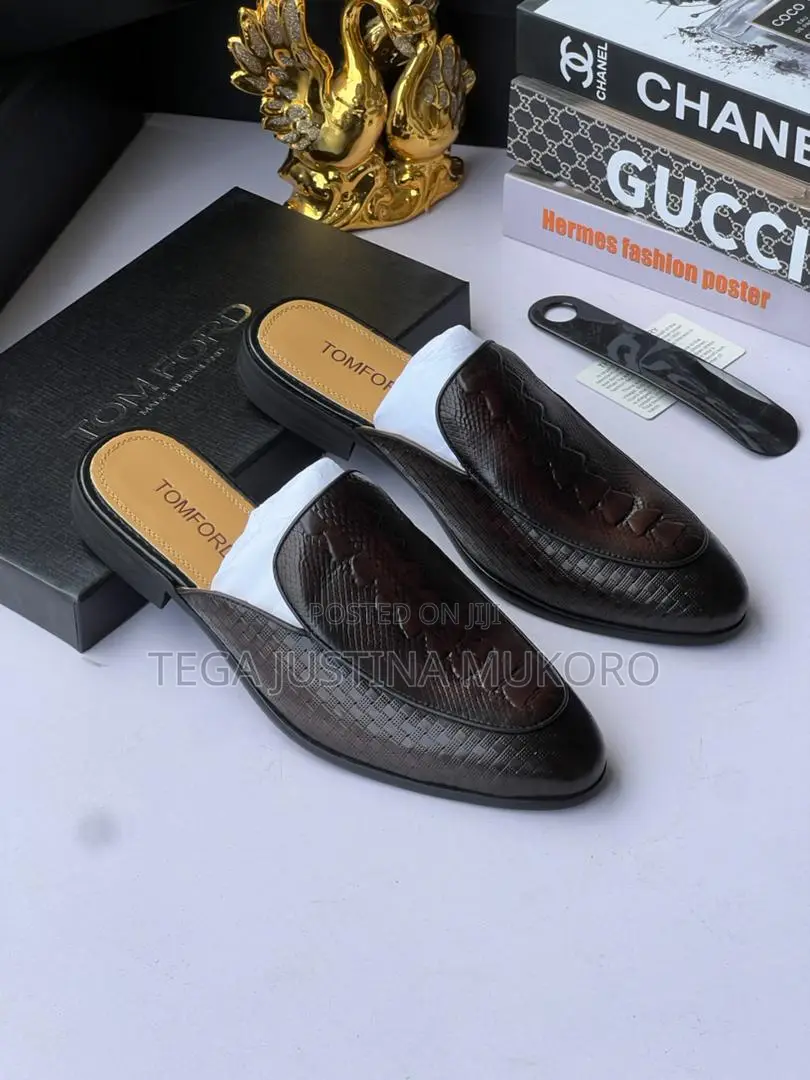 Original Leather Tom Ford Men's Half Shoes