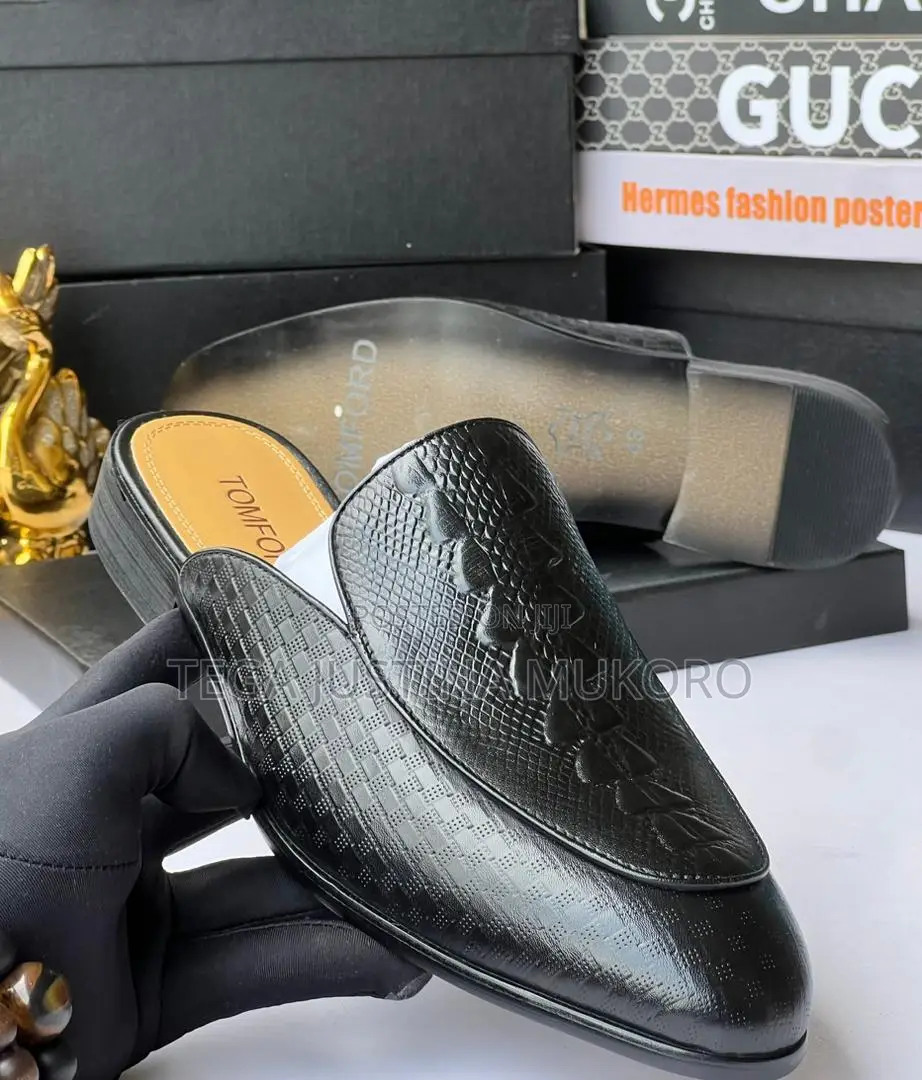 Original Leather Tom Ford Men's Half Shoes