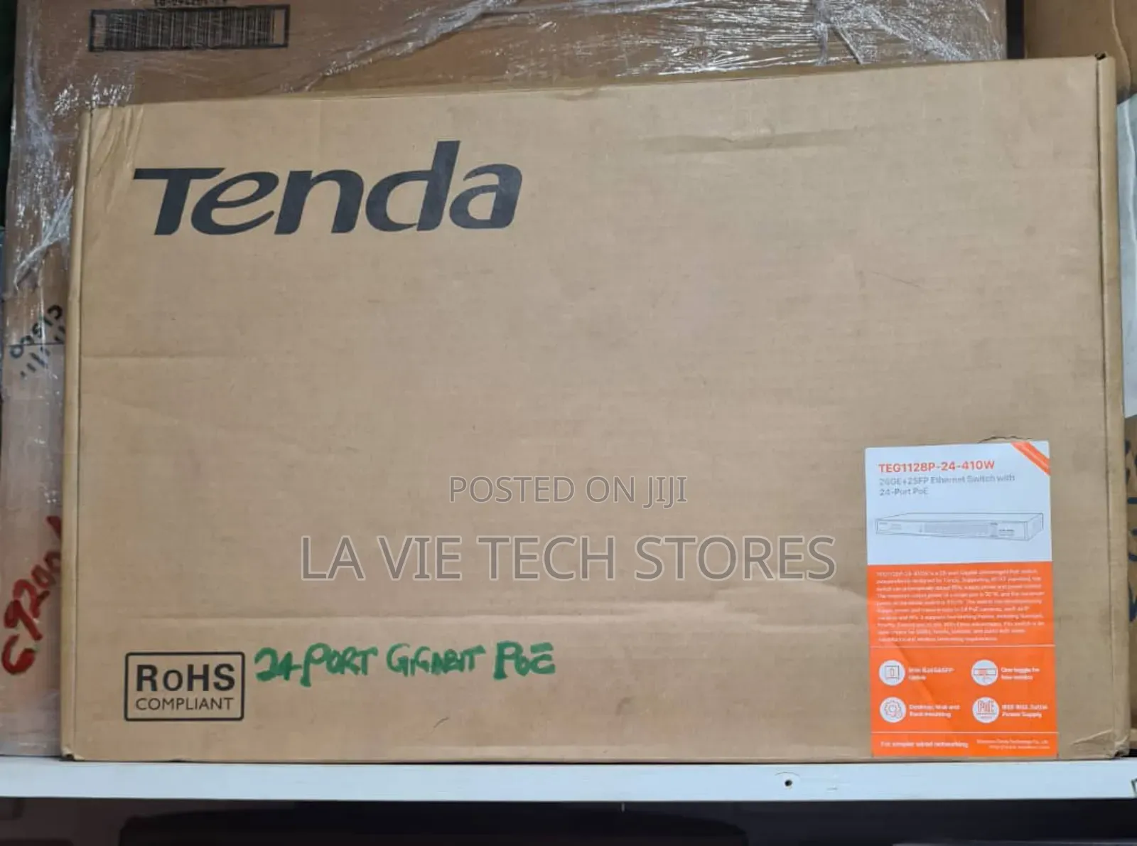 Tenda 24 Port Gigabit and Poe Ethernet Switch