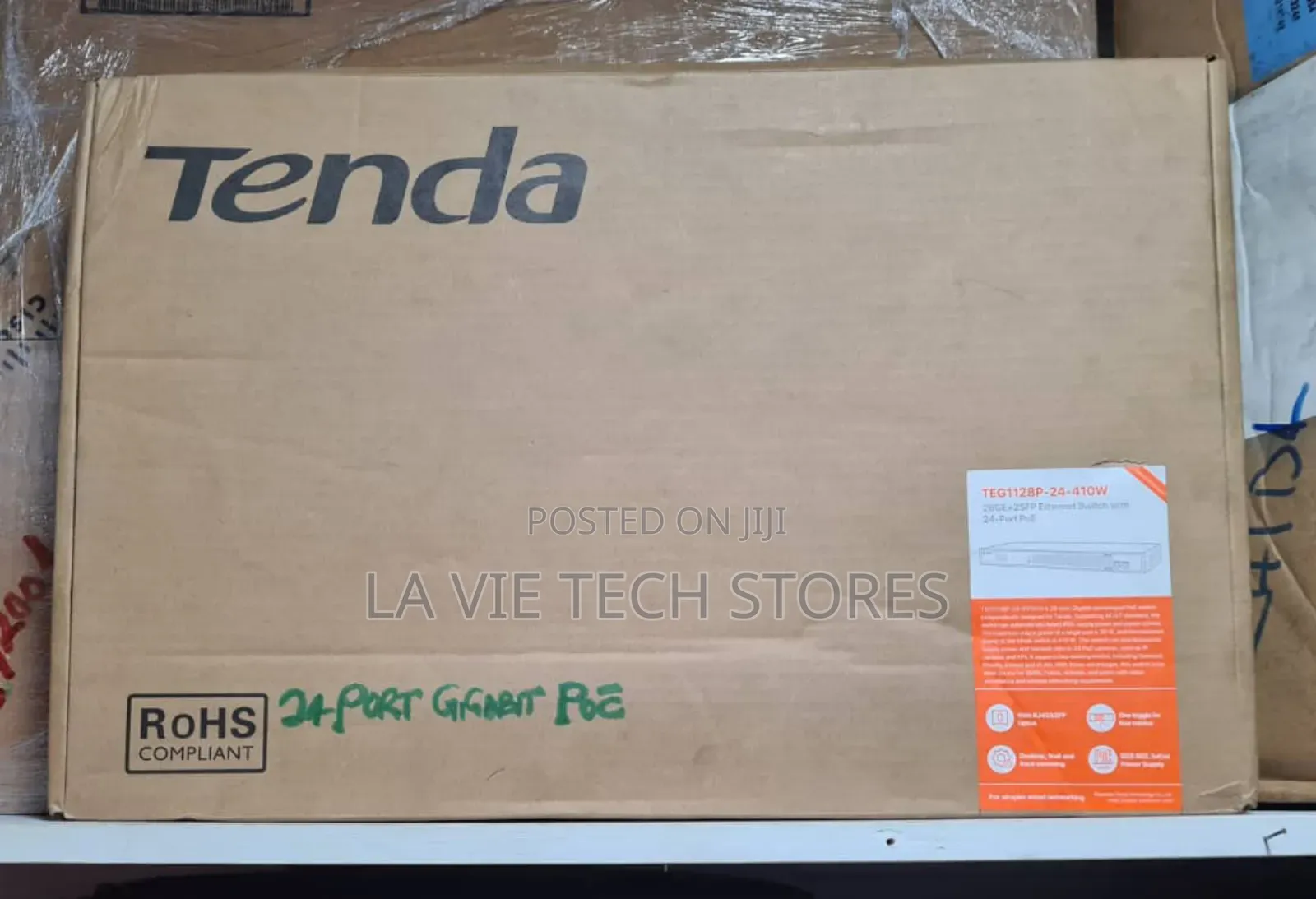Tenda 24 Port Gigabit and Poe Ethernet Switch