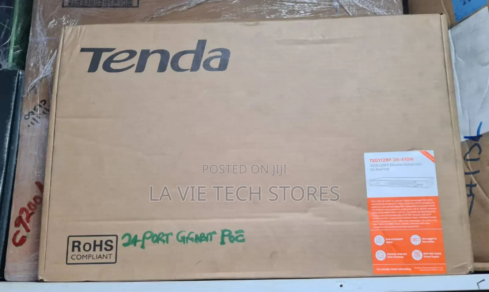 Tenda 24 Port Gigabit and Poe Ethernet Switch