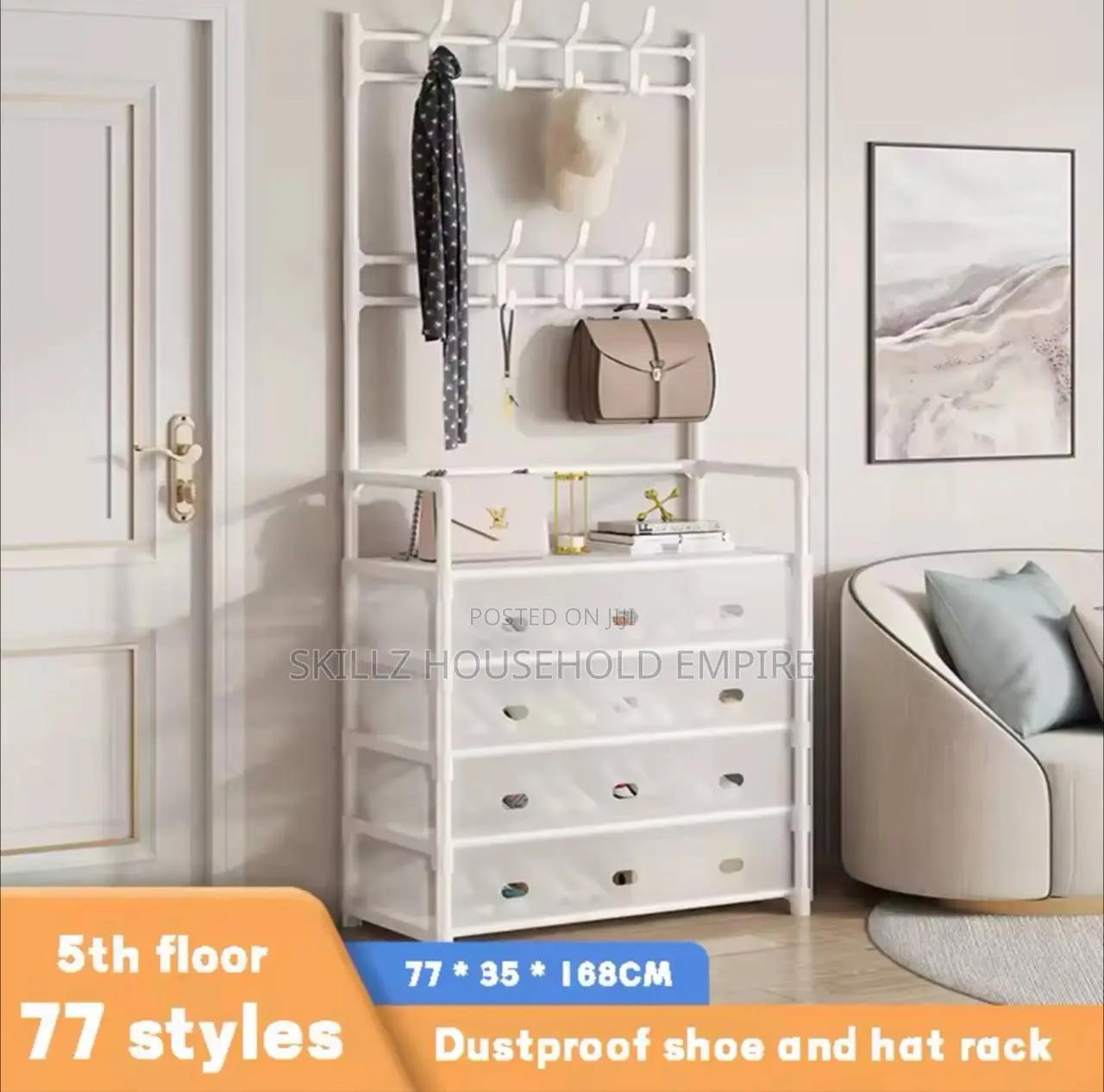 Dust Proof Shoe and Hat Hanger