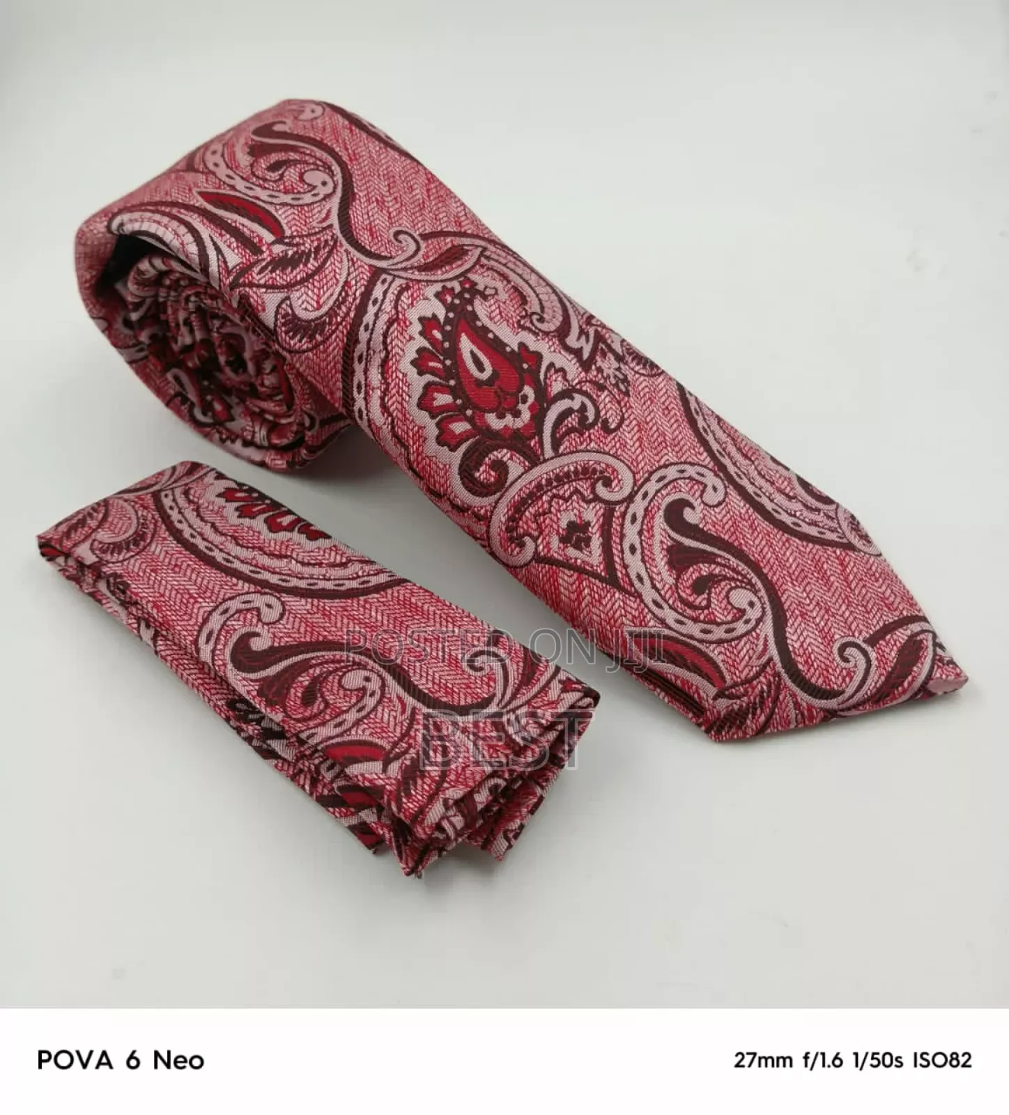 Vintage Design Quality Ties With Pocket Square
