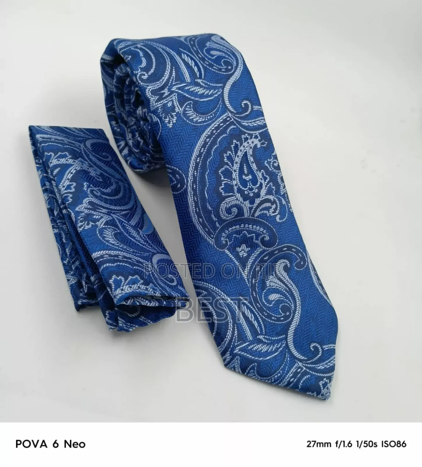 Vintage Design Quality Ties With Pocket Square
