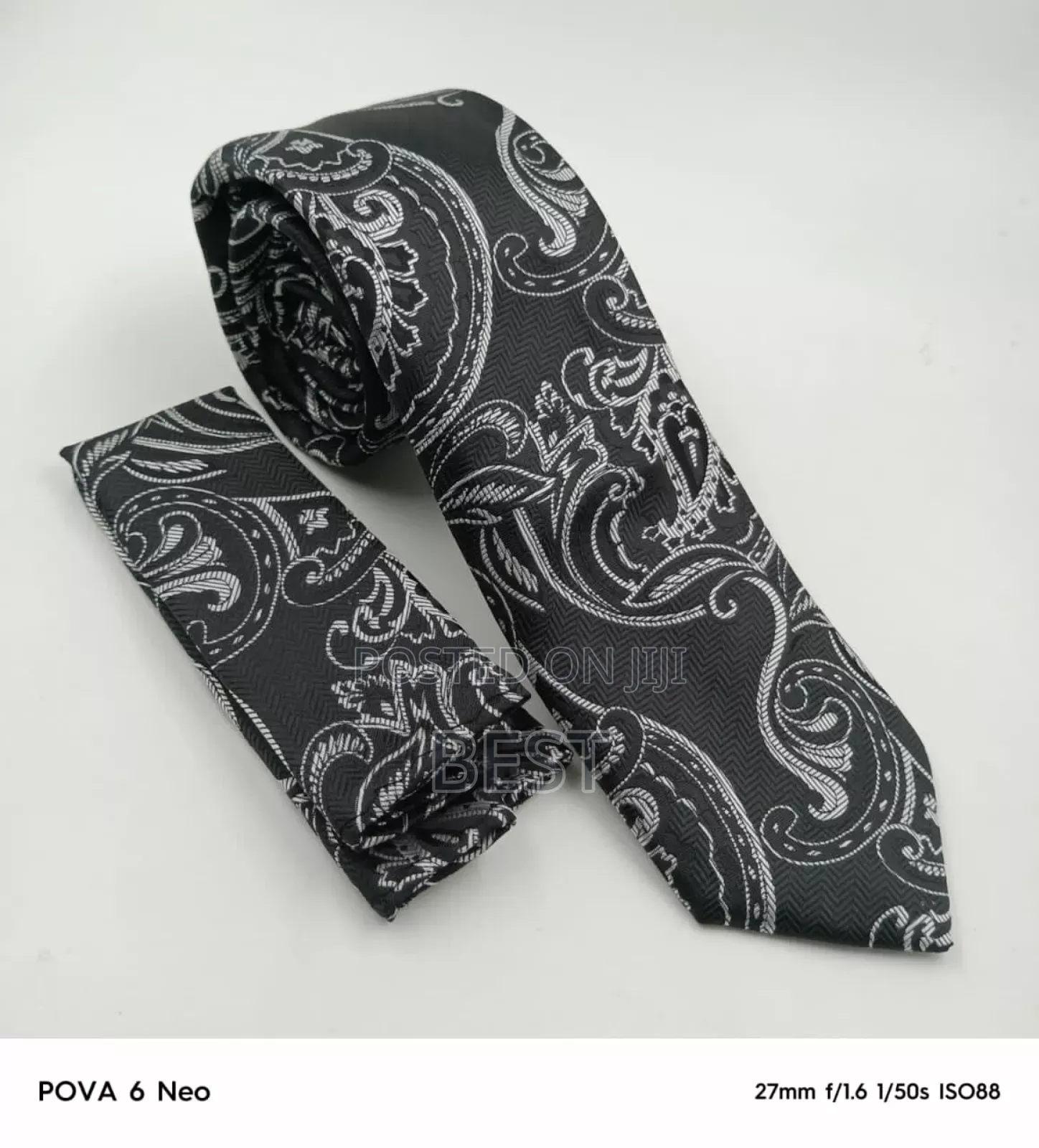 Vintage Design Quality Ties With Pocket Square