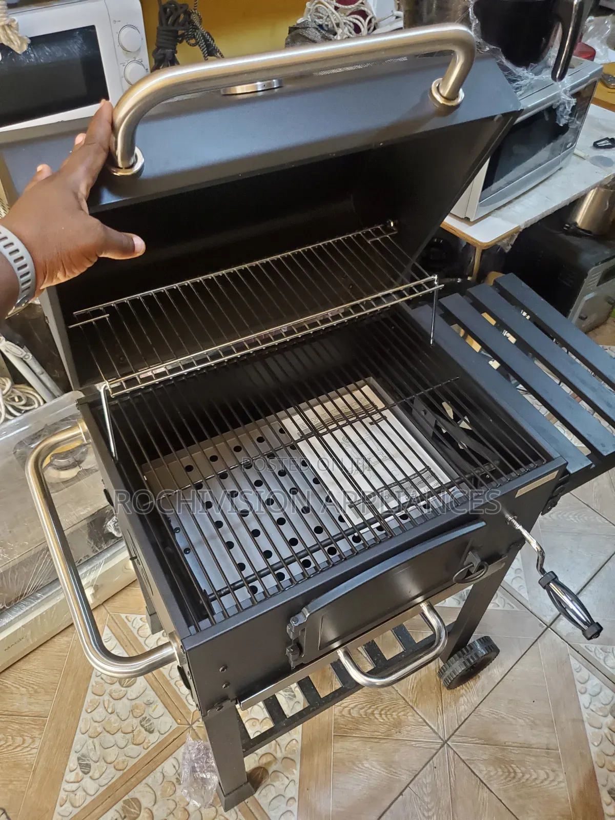 Charcoal BBQ With Control Big Size Charcoal Grill