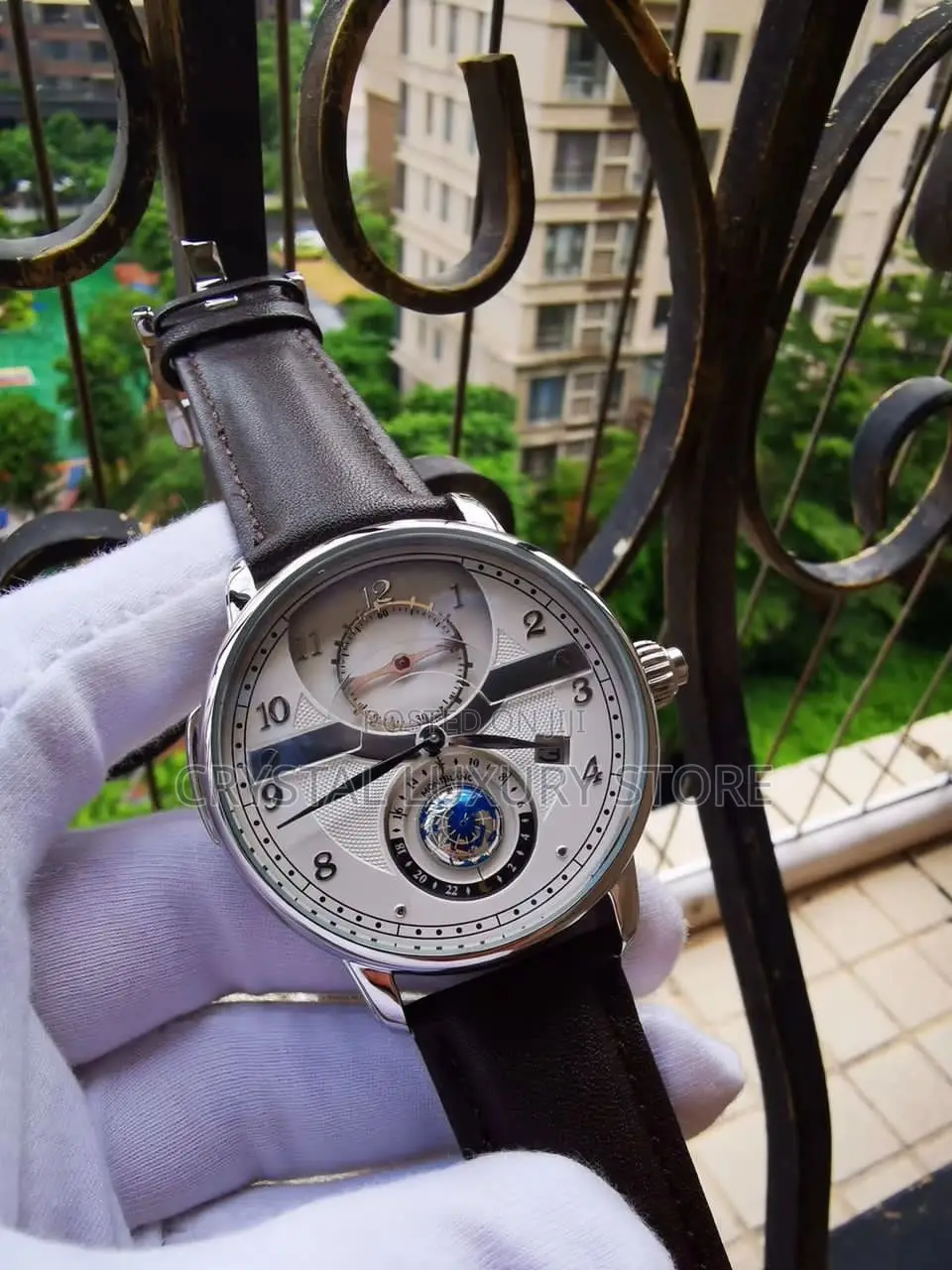 Mont Blanc Quality Luxury Men Genuine Leather Wristwatch