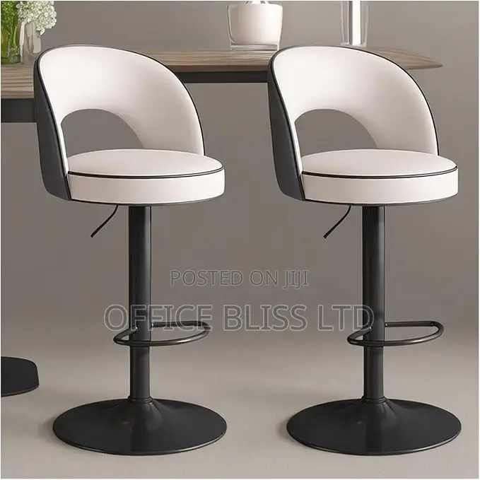 Adjustable and Rotatable Leather Bar Stools ,
