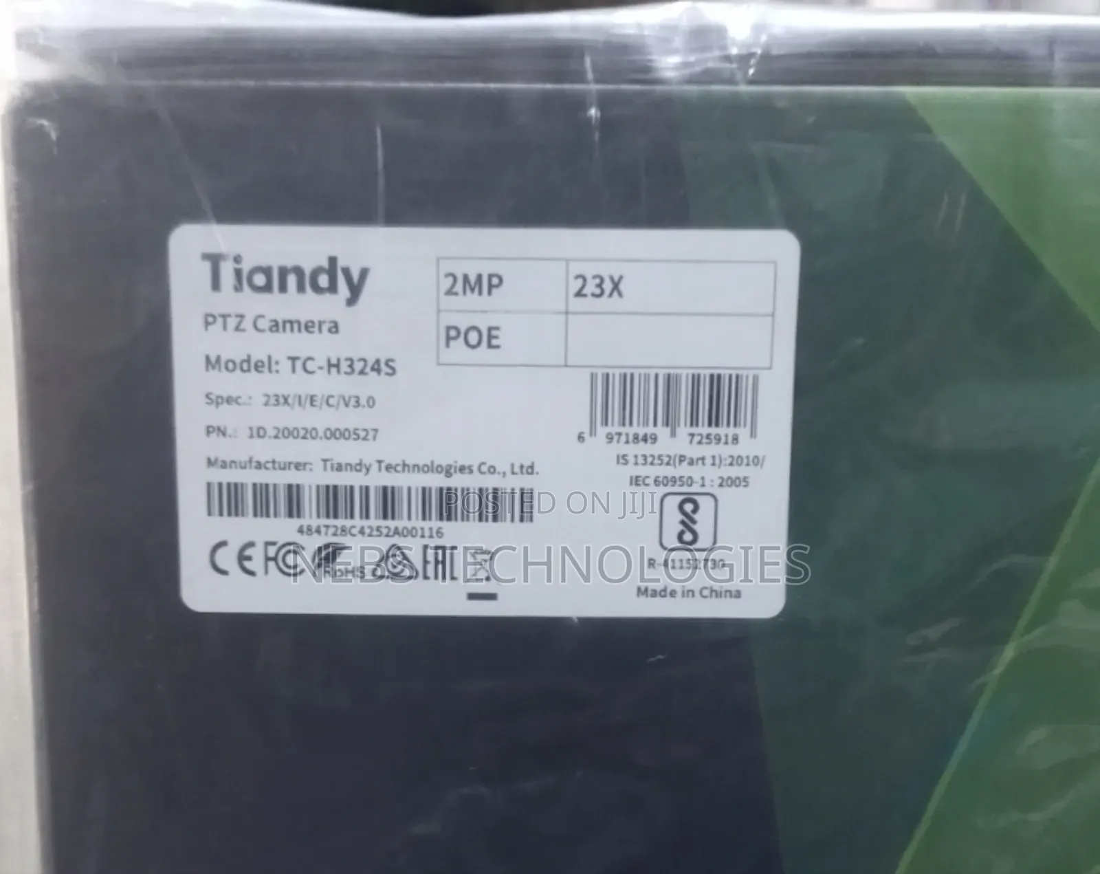 Tiandy 2mp Ip PTZ Tc-H324s 23x Zoom
