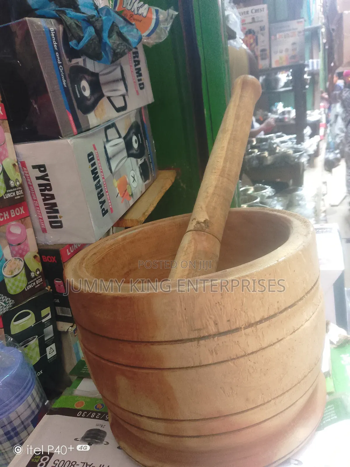 Wooden Mortar Pestle
Medium Size
