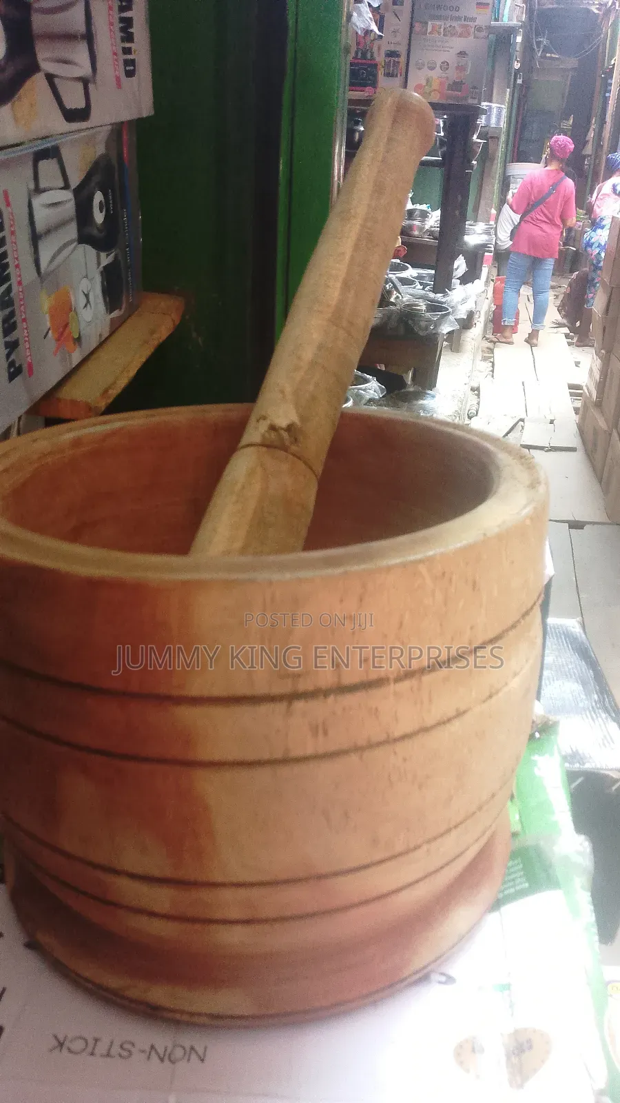 Wooden Mortar Pestle
Medium Size