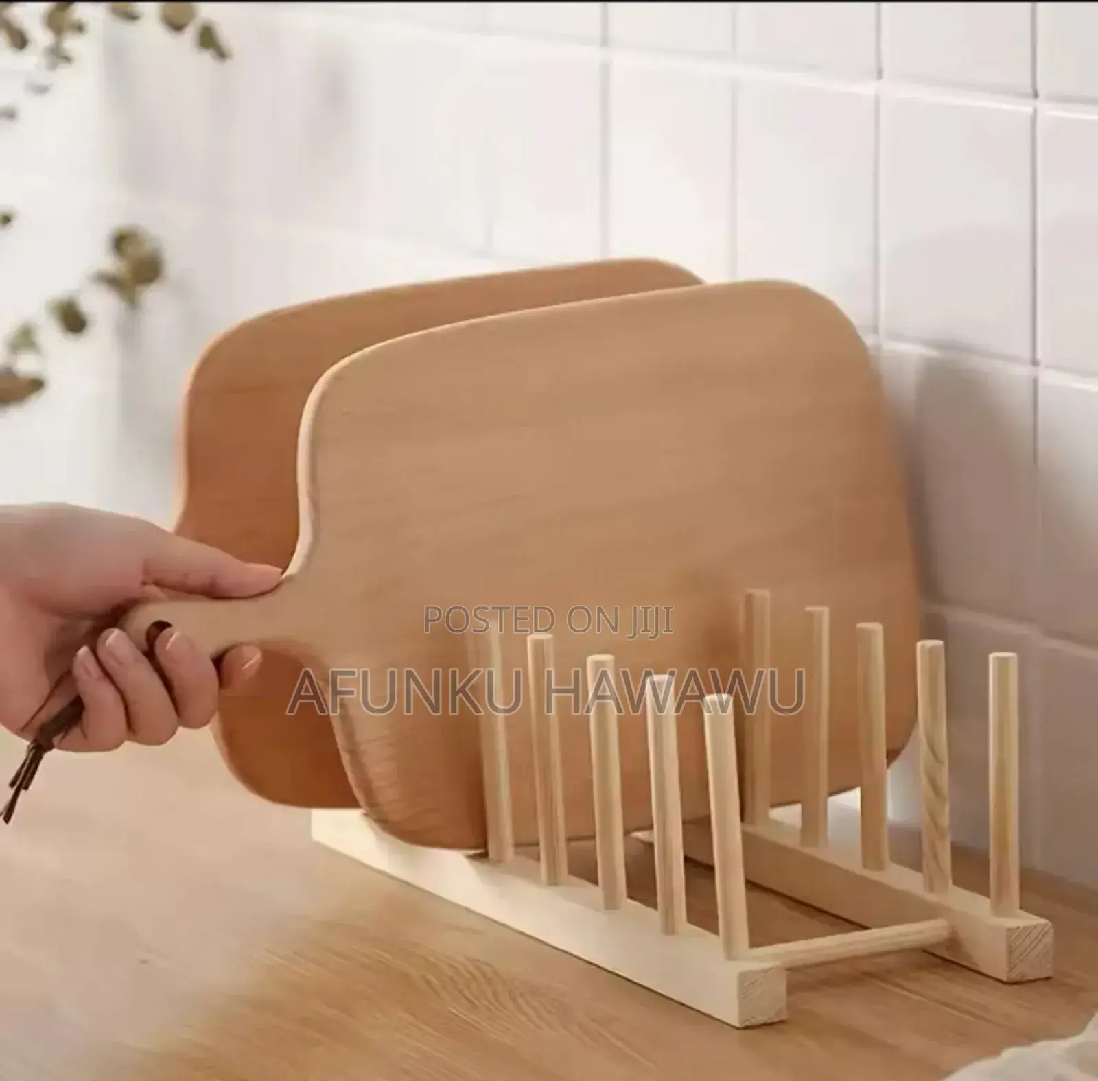 Wooden Plates Rack