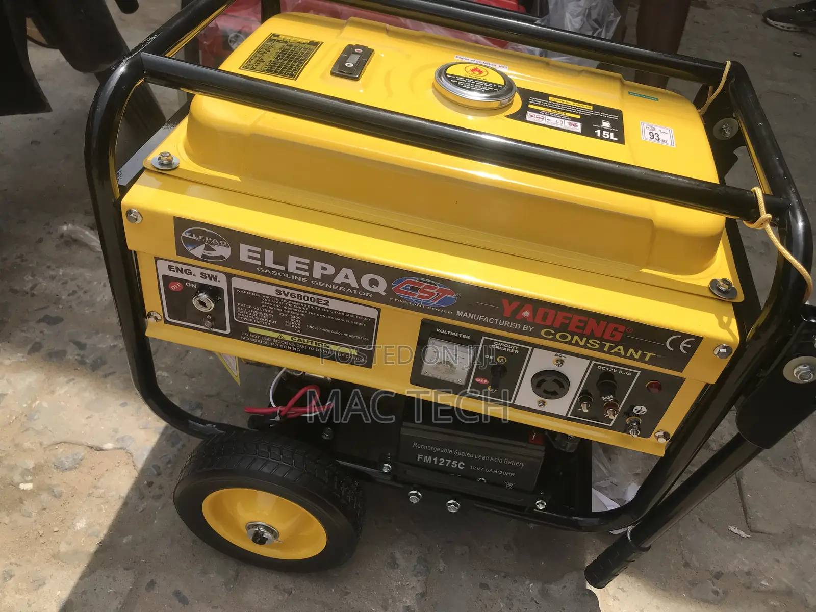 Original Elepaq Generator. Sv6800e2. Key Starter