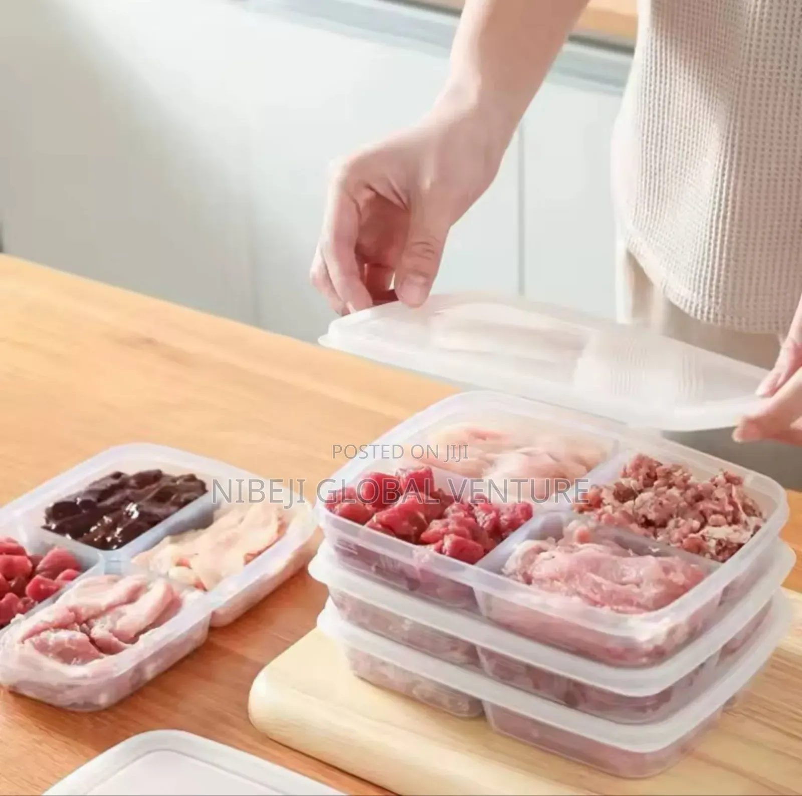 4 Grids Food Storage Box