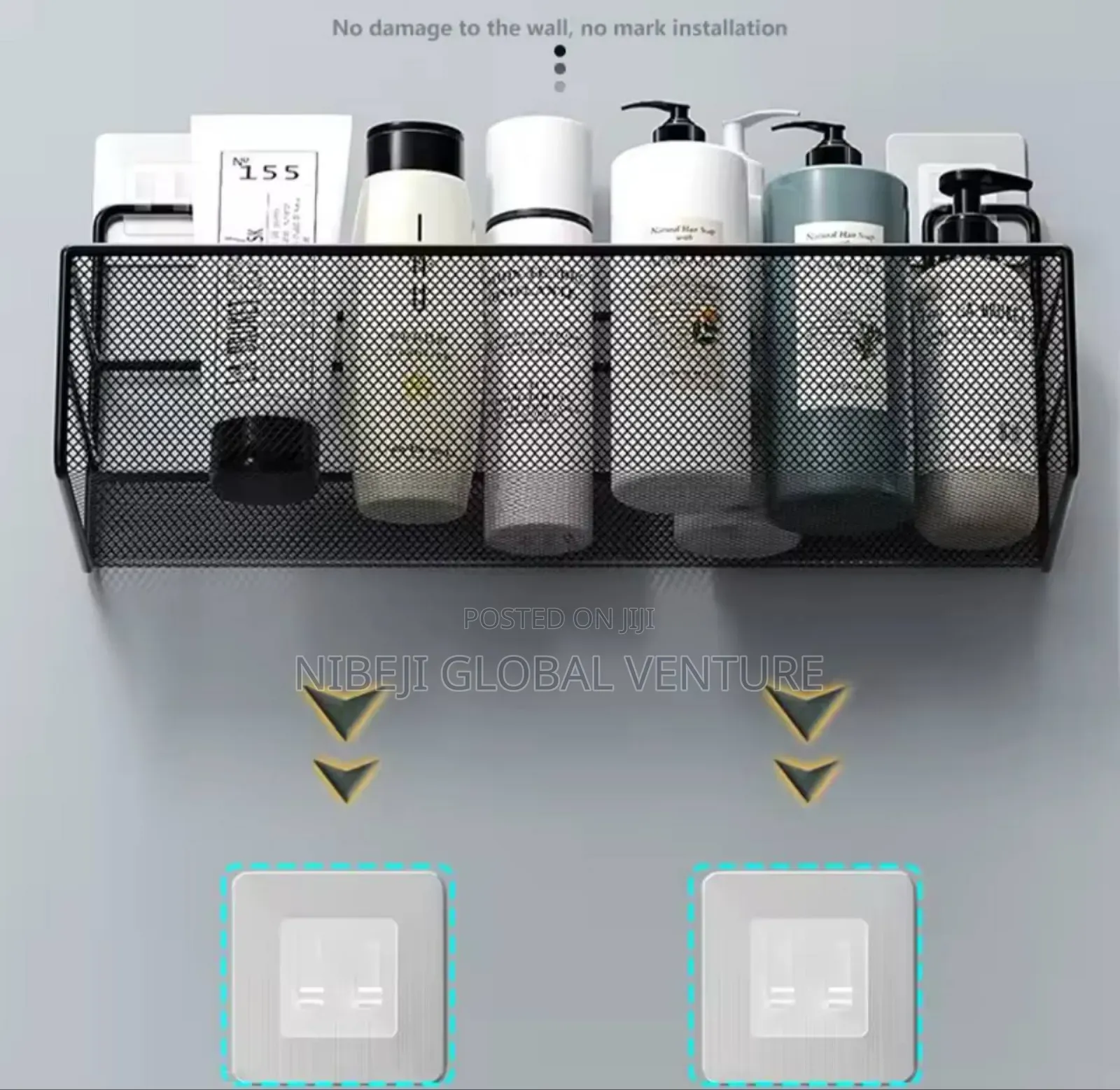 Wall-Mount Bathroom Shelf Shower Shampoo