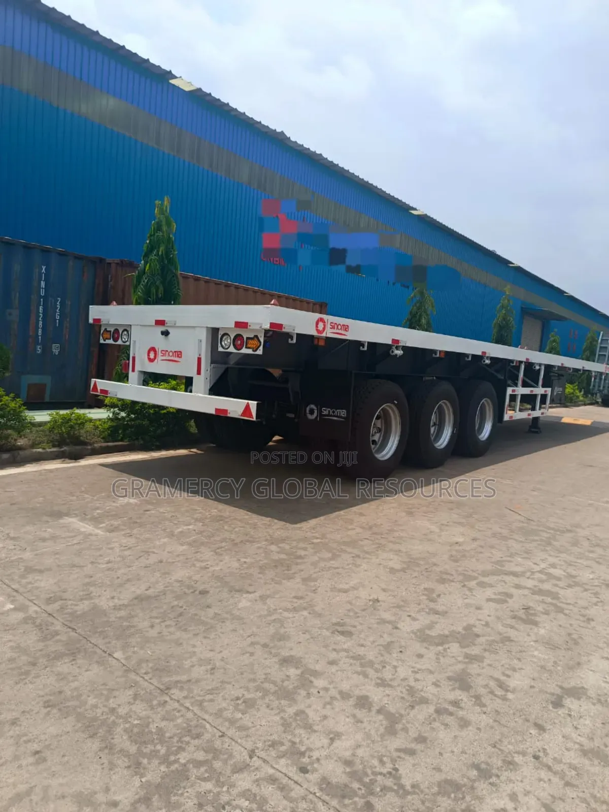 Brand New Flat Bed Semi-Trailer for Container