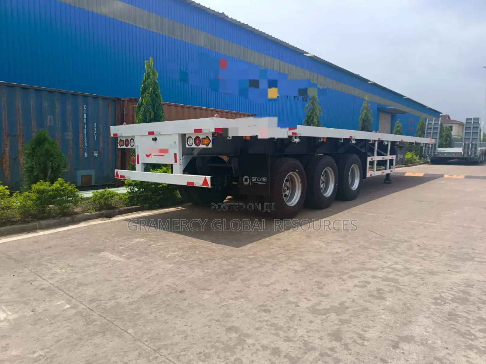 Brand New Flat Bed Semi-Trailer for Container