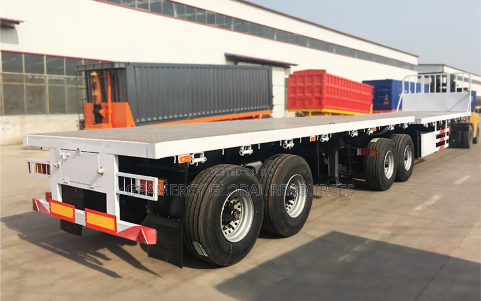 Brand New Flat Bed Semi-Trailer for Container