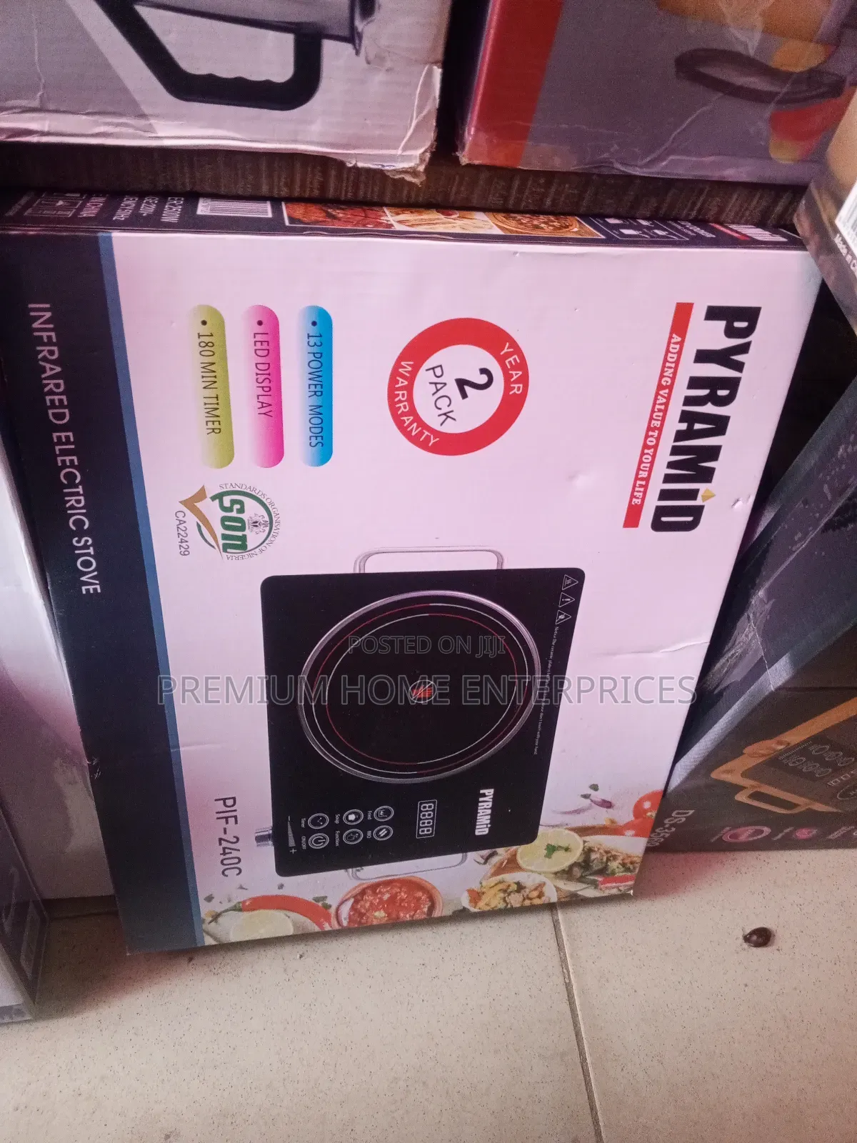 Pyramid Infrared Single Electric Stove