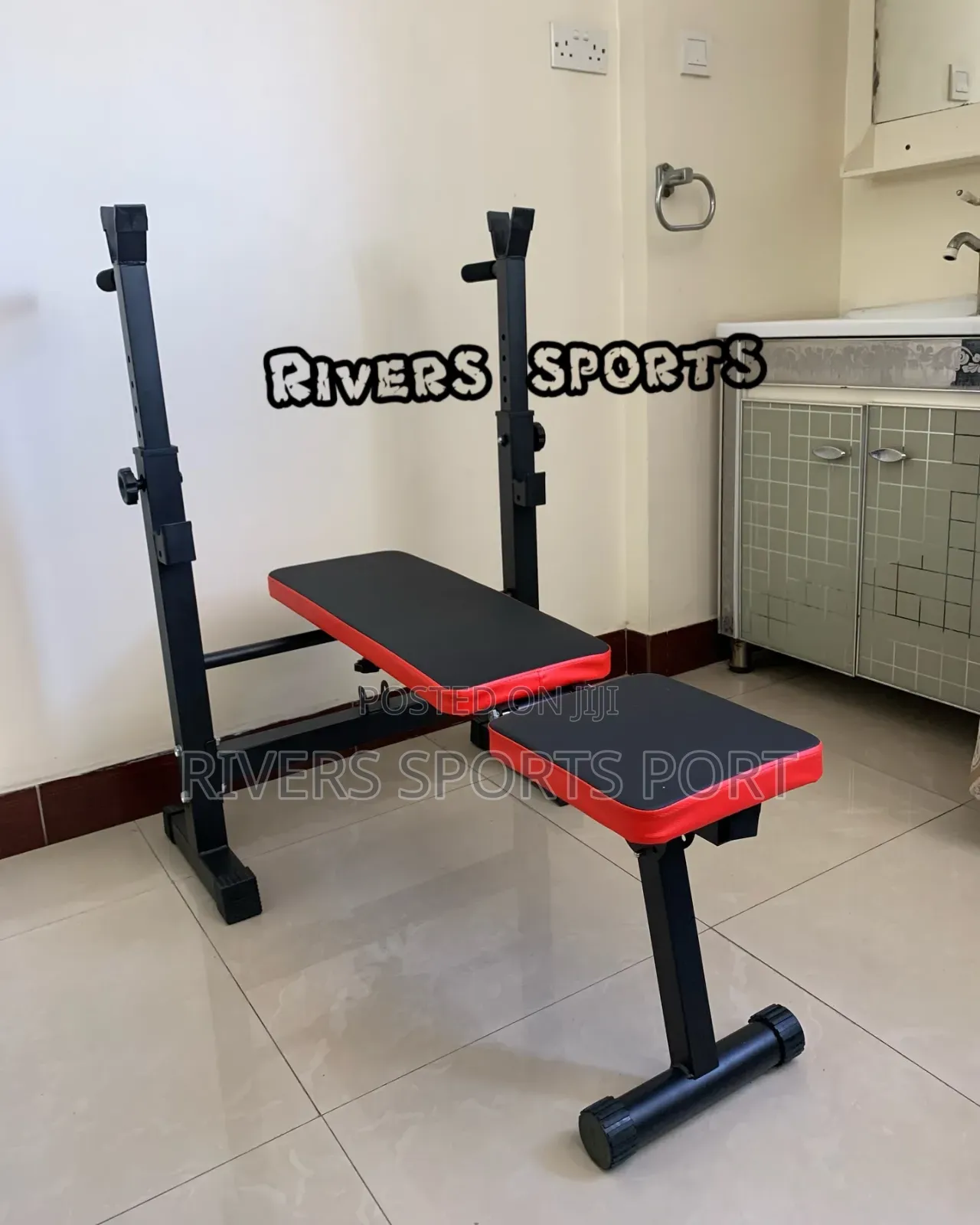 Foldable Weight Bench/Dumbbell Bench With Dip Station