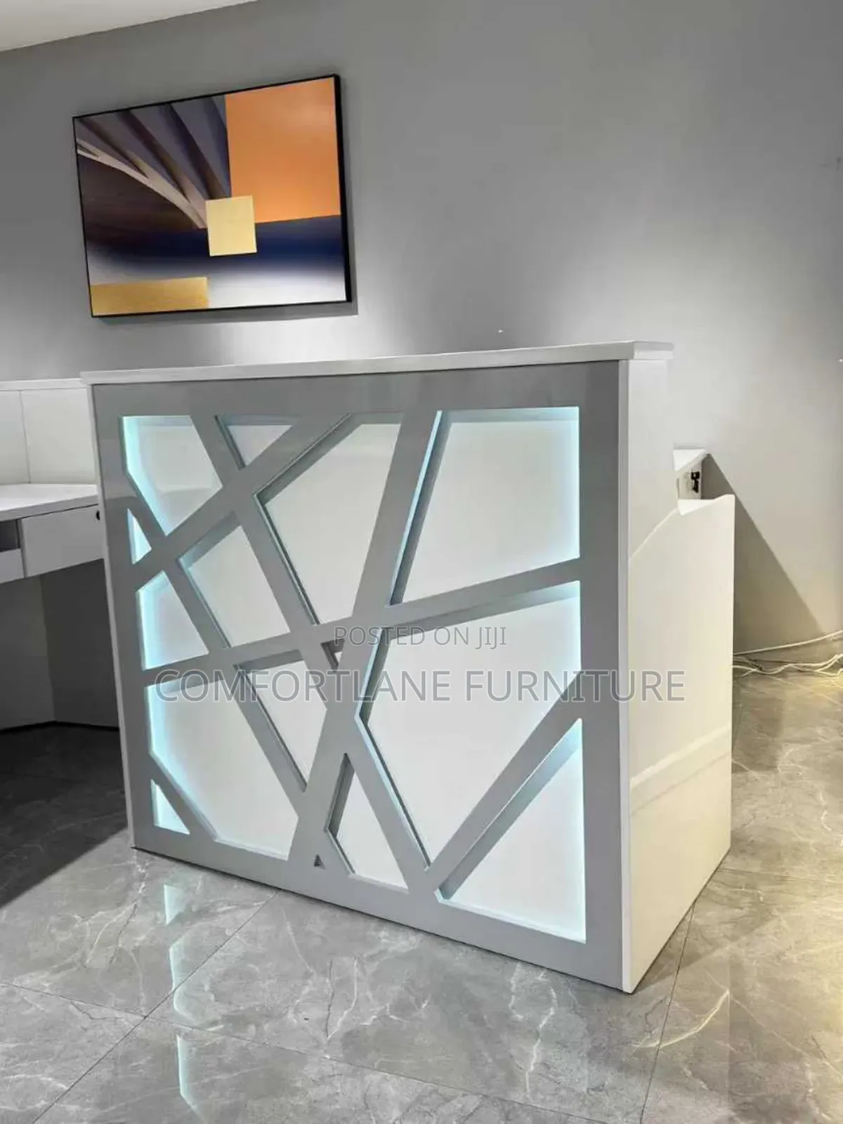 Office Reception Desk With Light