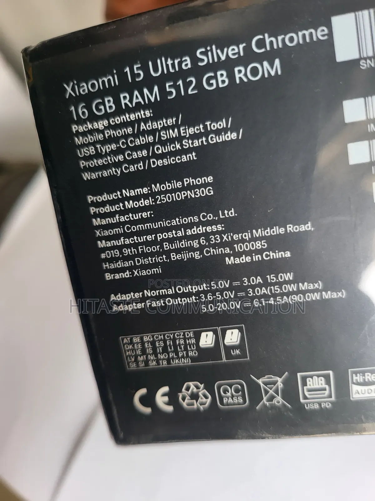 New Xiaomi 15 Ultra 512 GB Black