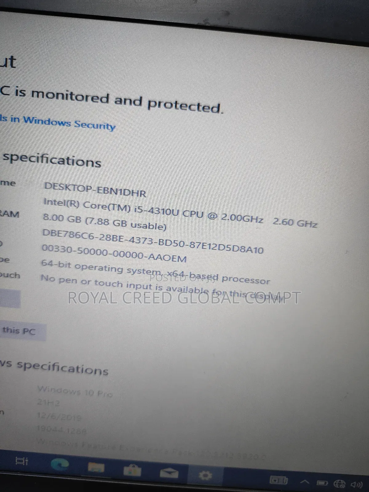 Laptop HP EliteBook Folio 12GB Intel Core I5 HDD+SSD 500GB
