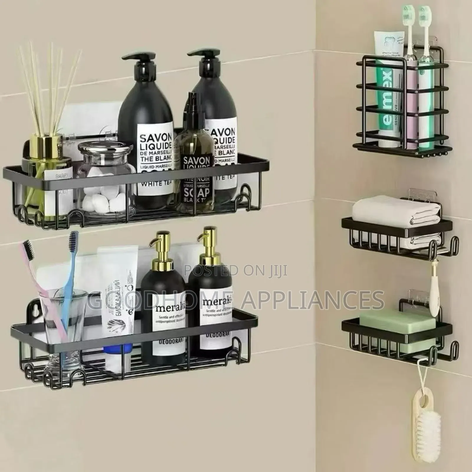 5 PCS Bathroom Storage Rack
