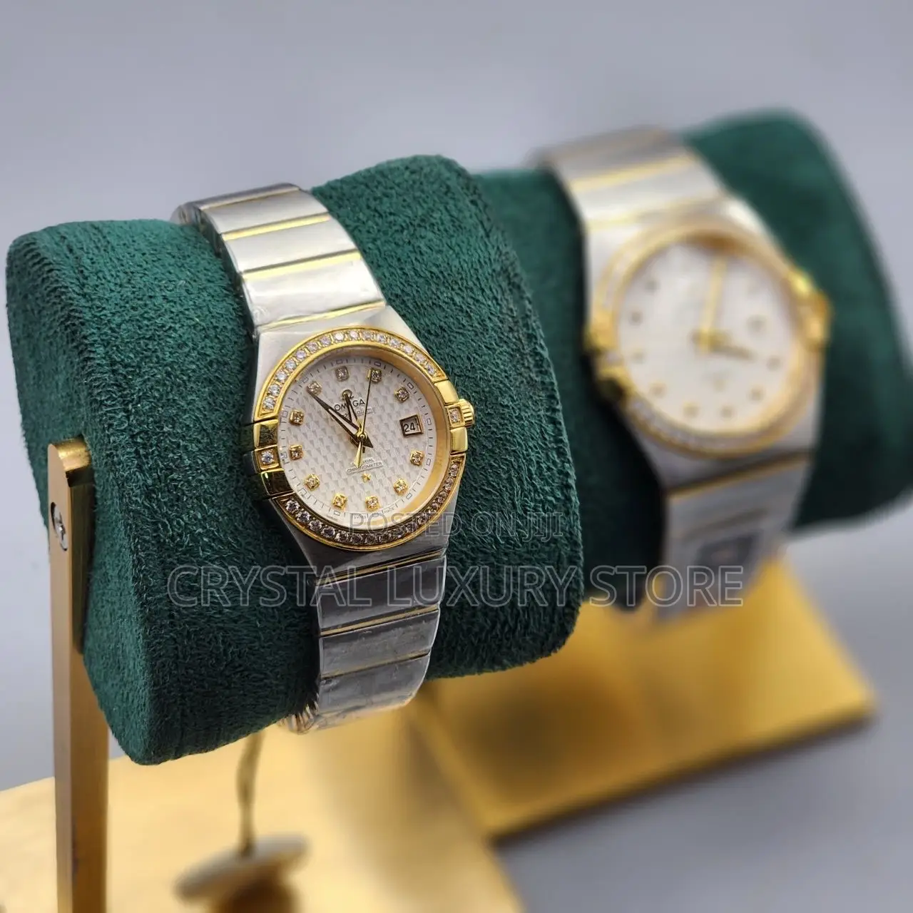 Omega Quality Luxury Men Chain Strap Wristwatch